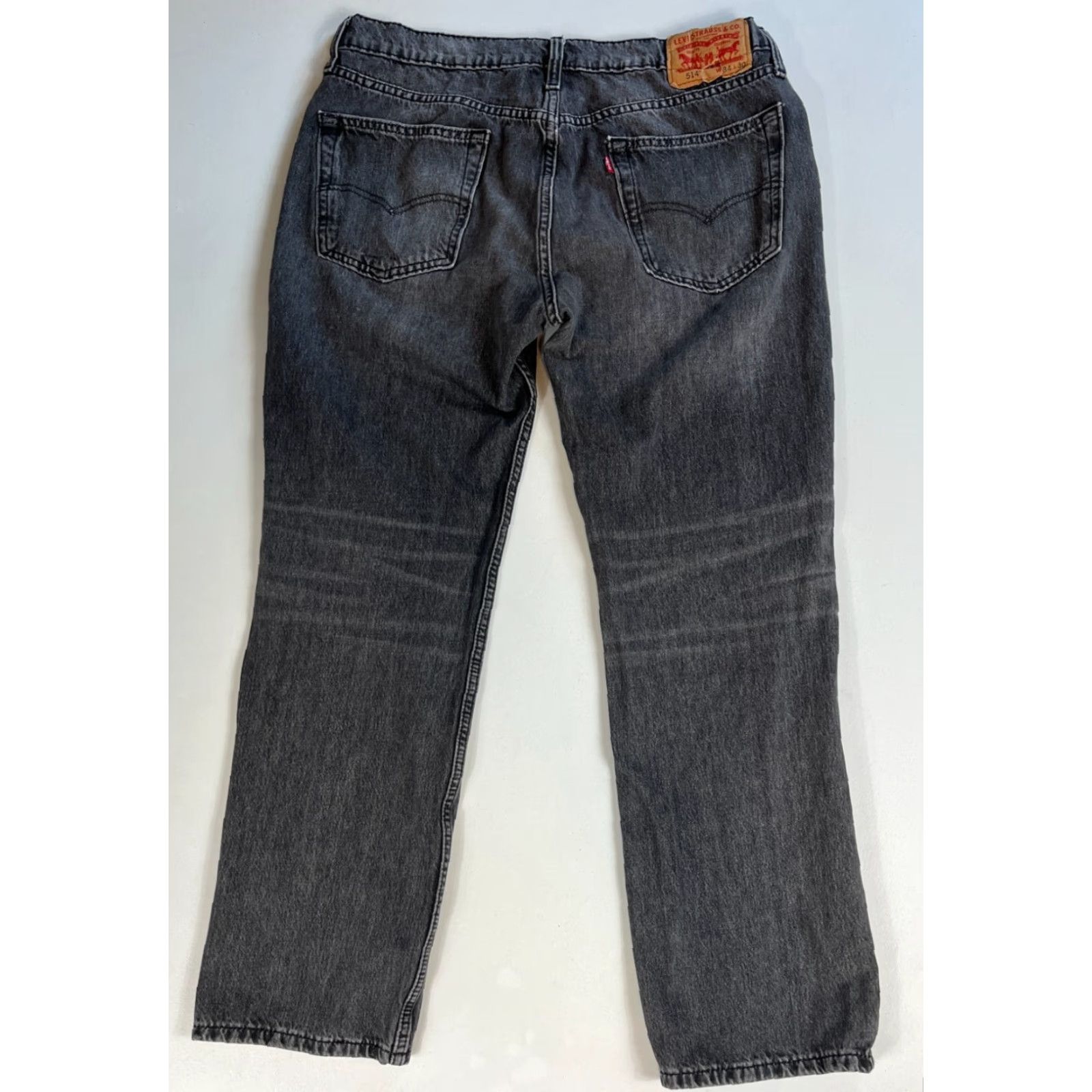 Levi's Levi's 514 Straight Jeans Black Sz 34x30 Mens Denim Cotton Blend Stretch Regular Inseam 30in 34x30 jeans Mens Black Gray Levi's 514 90s Size US 34 / EU 50 - 3 Thumbnail