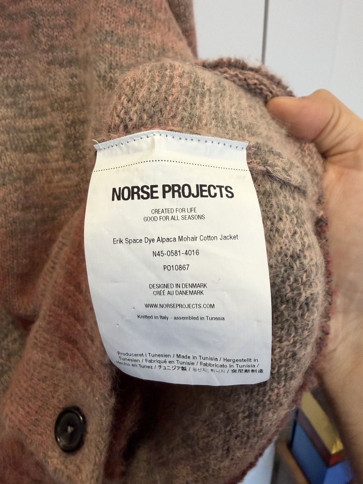 Norse Projects Norse Projects Erik Space Dye Alpaca Mohair Cotton Jacket Size US L / EU 52-54 / 3 - 4 Thumbnail