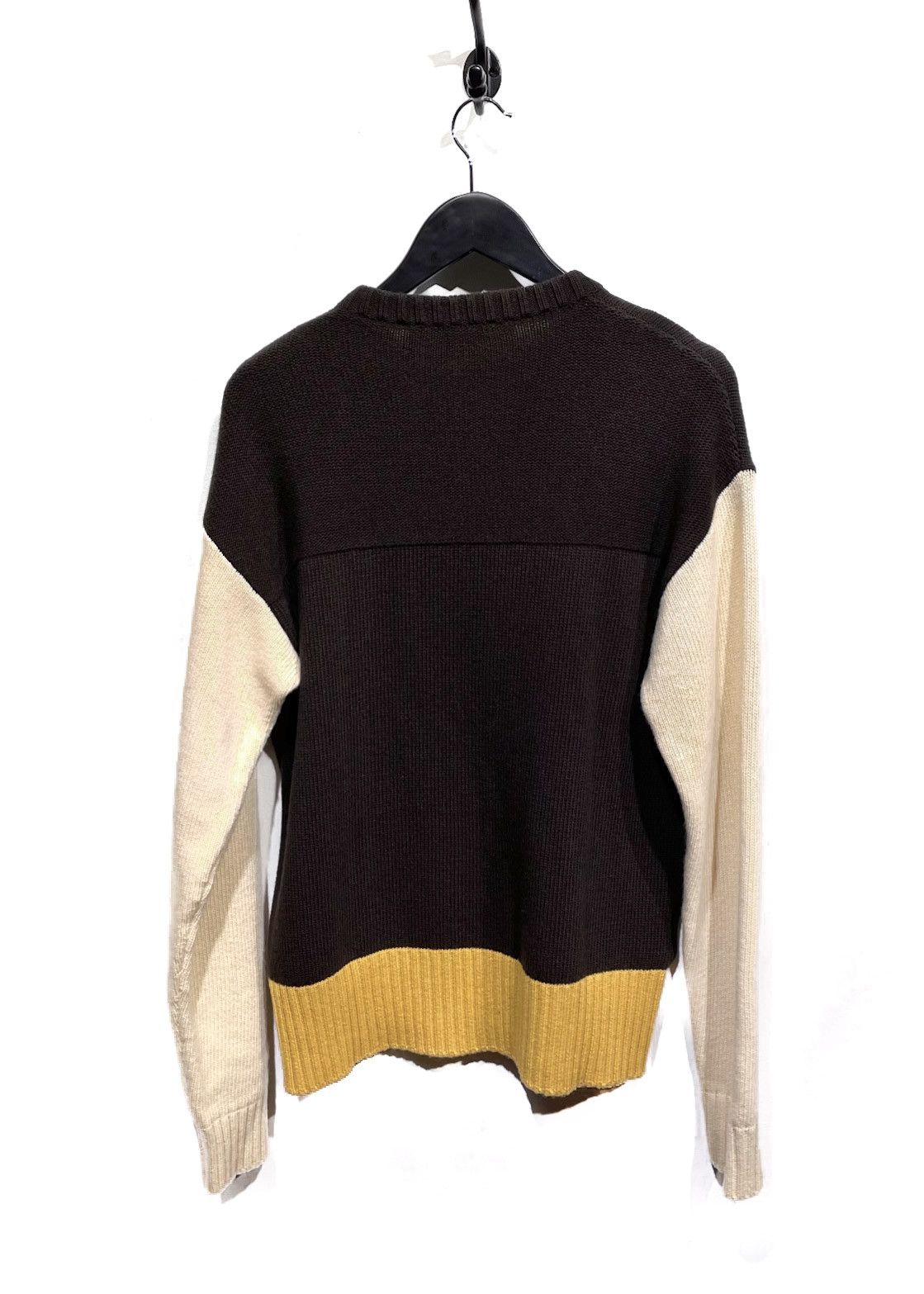 Marni Marni X Bruno Bozzetto Brown Wool Colourblock Sweater Size US XS / EU 42 / 0 - 2 Thumbnail