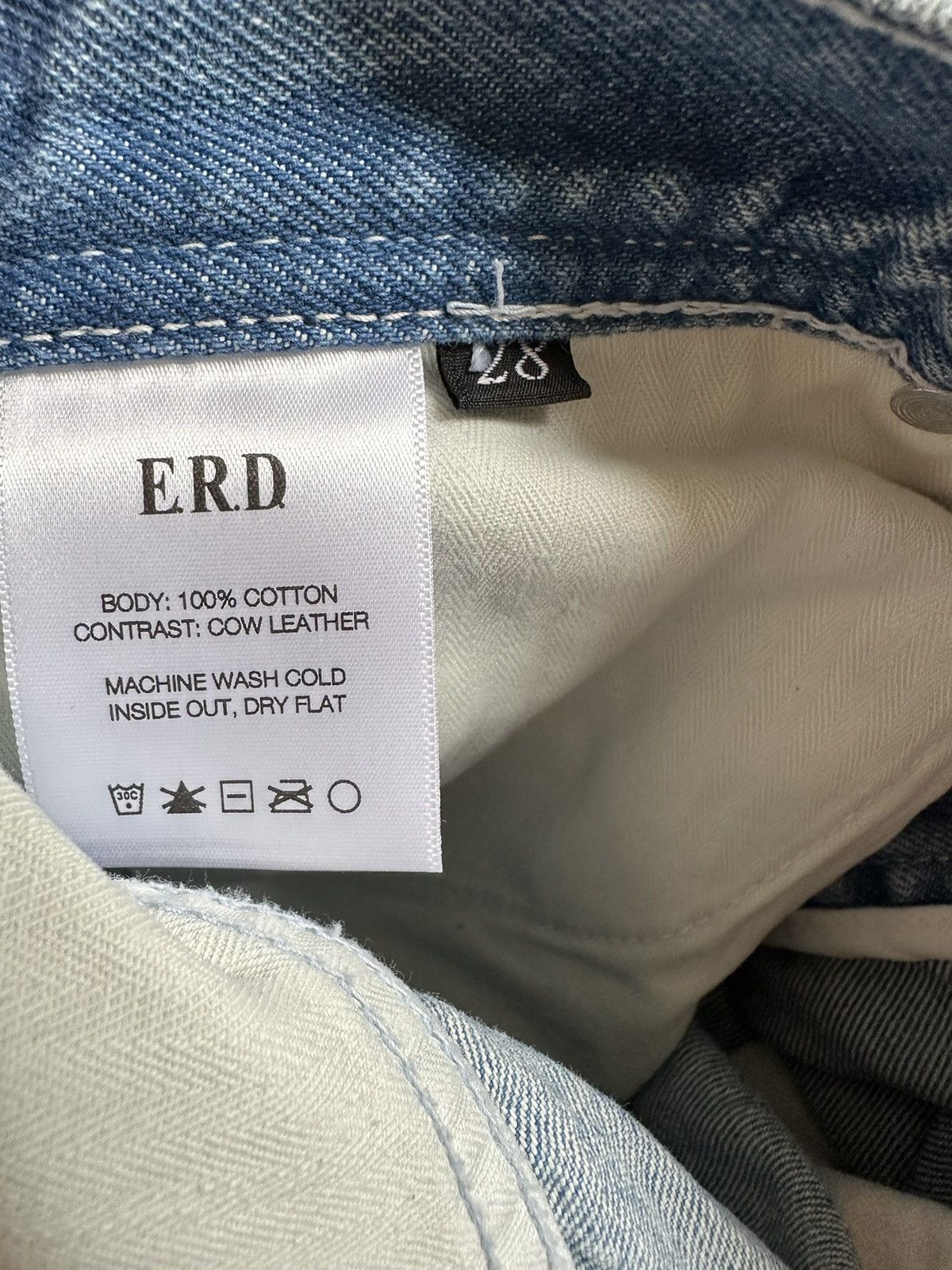 Enfants Riches Deprimes Enfants Riches Déprimés leather denim carpenter denim jeans Size US 28 / EU 44 - 11 Thumbnail