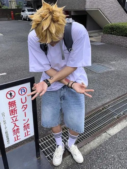 Japanese Brand × Vintage Vintage jeans jorts Y2K Drip shorts Size US 32 / EU 48 - 3 Thumbnail