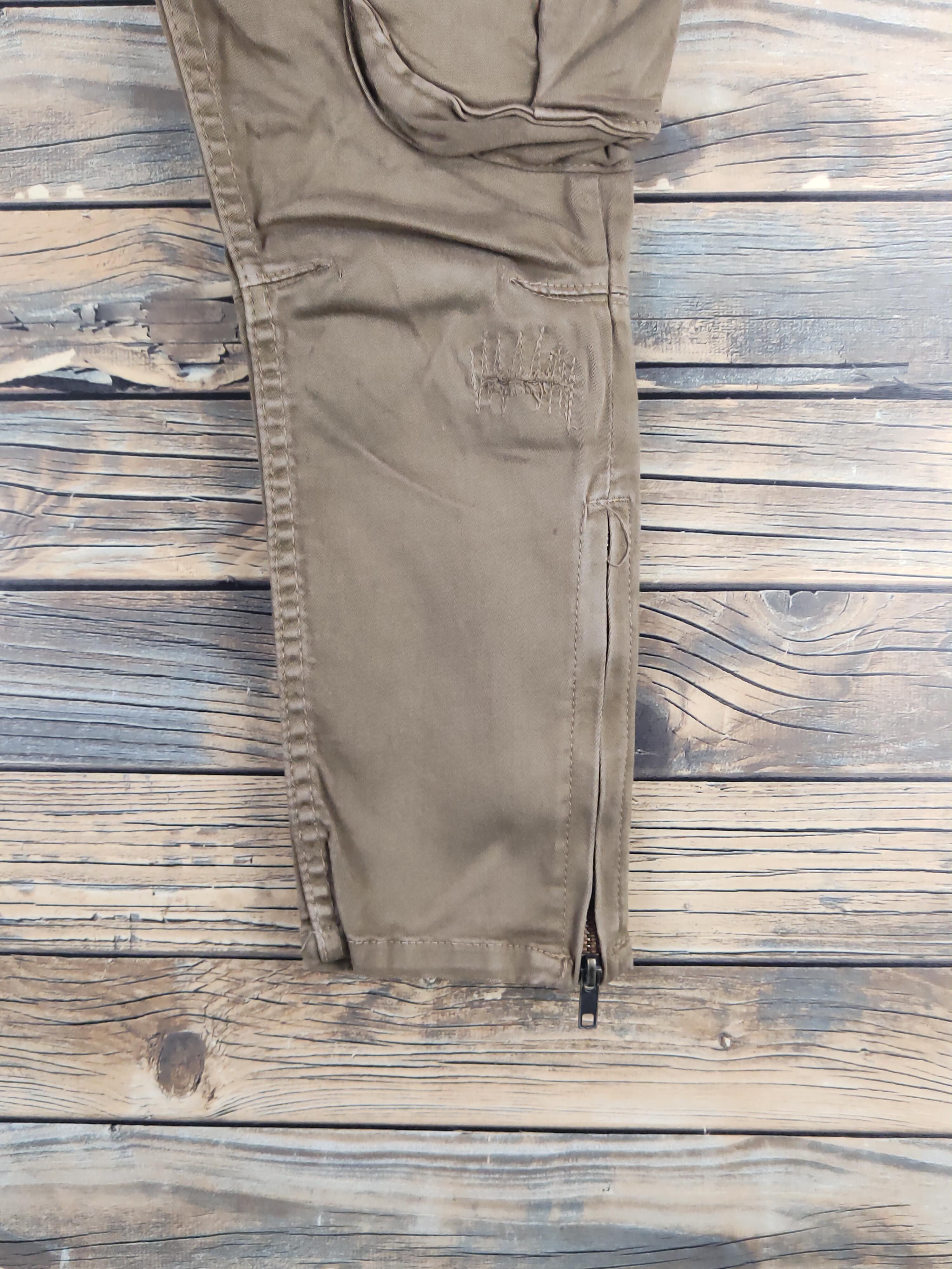 Japanese Brand DL Rienda Beige Multipocket Cargo Pants #46-285T Size 27" / US 4 / IT 40 - 7 Thumbnail