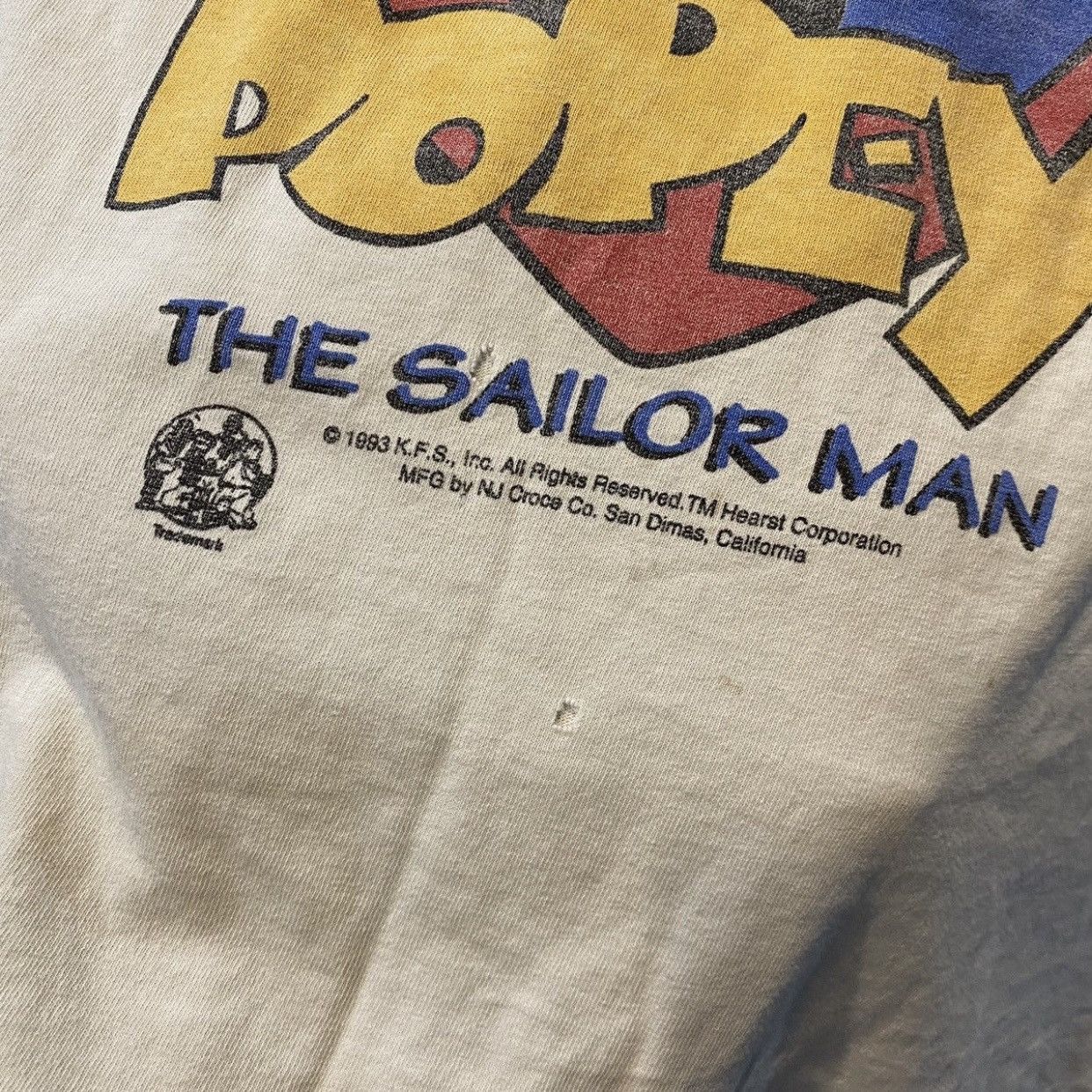 Cartoon Network Vintage 90s My Hero Popeye The Sailor Man Graphic T-Shirt Size US M / EU 48-50 / 2 - 7 Thumbnail