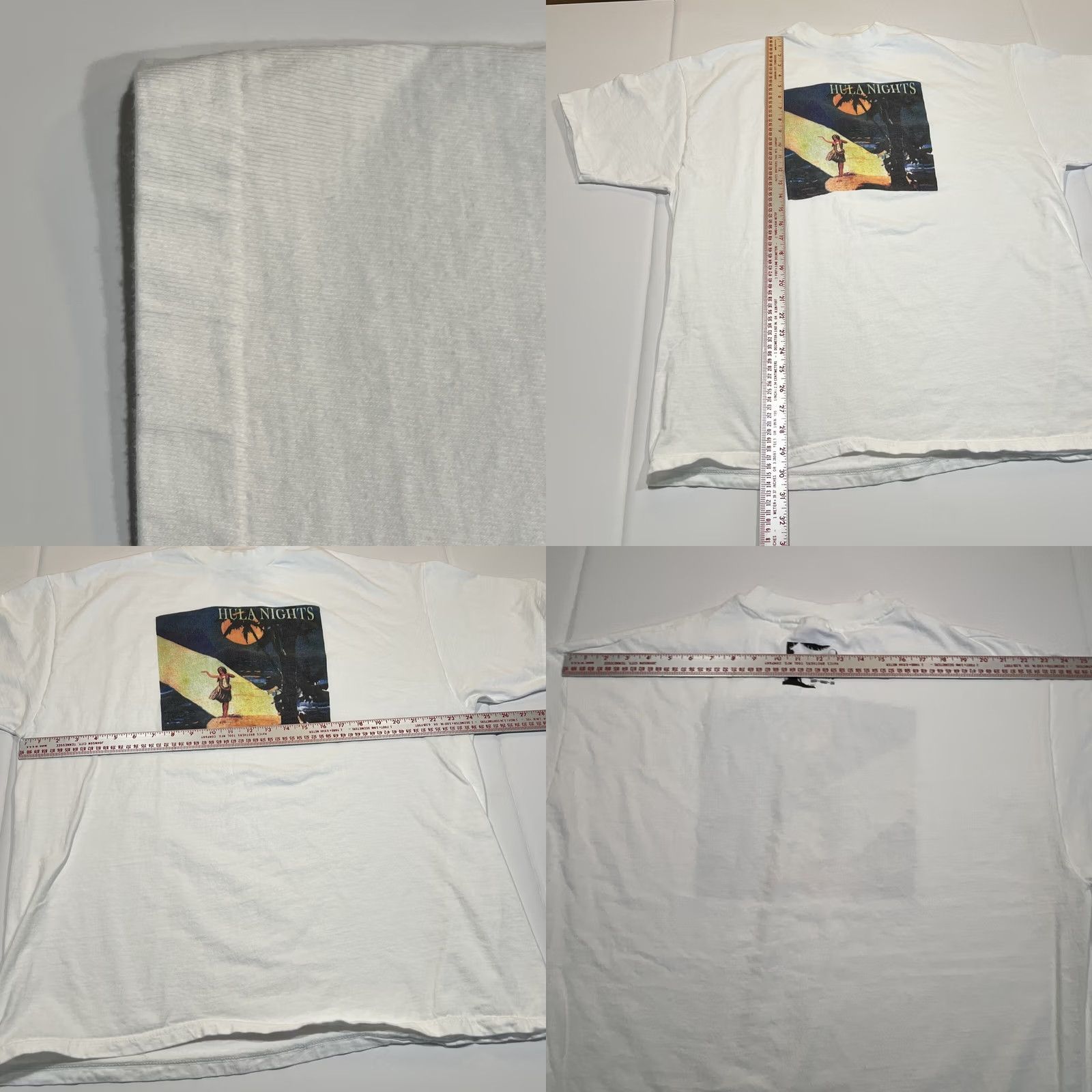 Hanes VINTAGE Hula Nights T Shirt Men’s 2XL HULA Nights White Graphic Size US XXL / EU 58 / 5 - 8 Thumbnail
