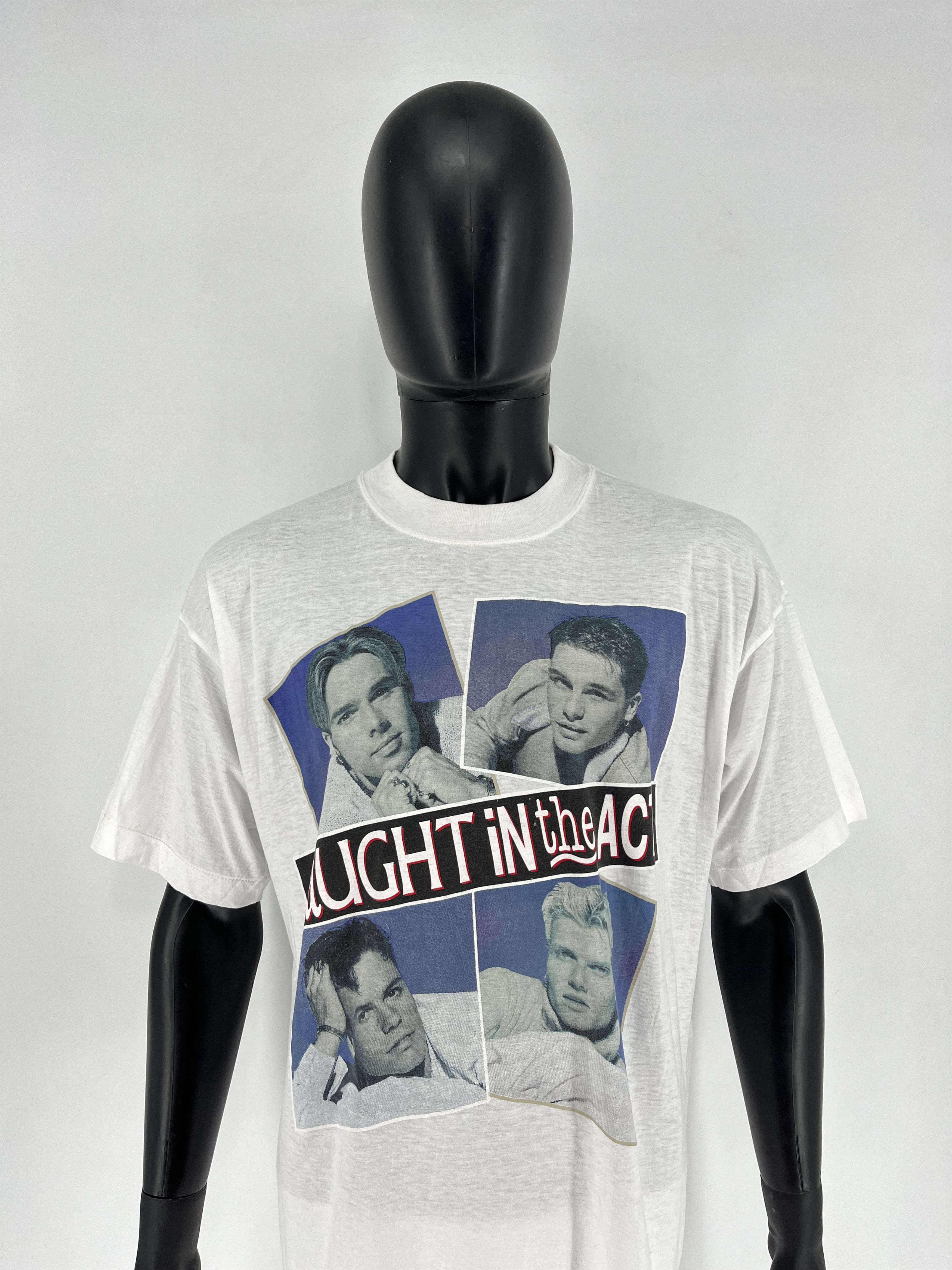 Band Tees Vintage 90's Caught In The Act Band Dance Pop Rock C.I.T.A Size US L / EU 52-54 / 3 - 1 Thumbnail