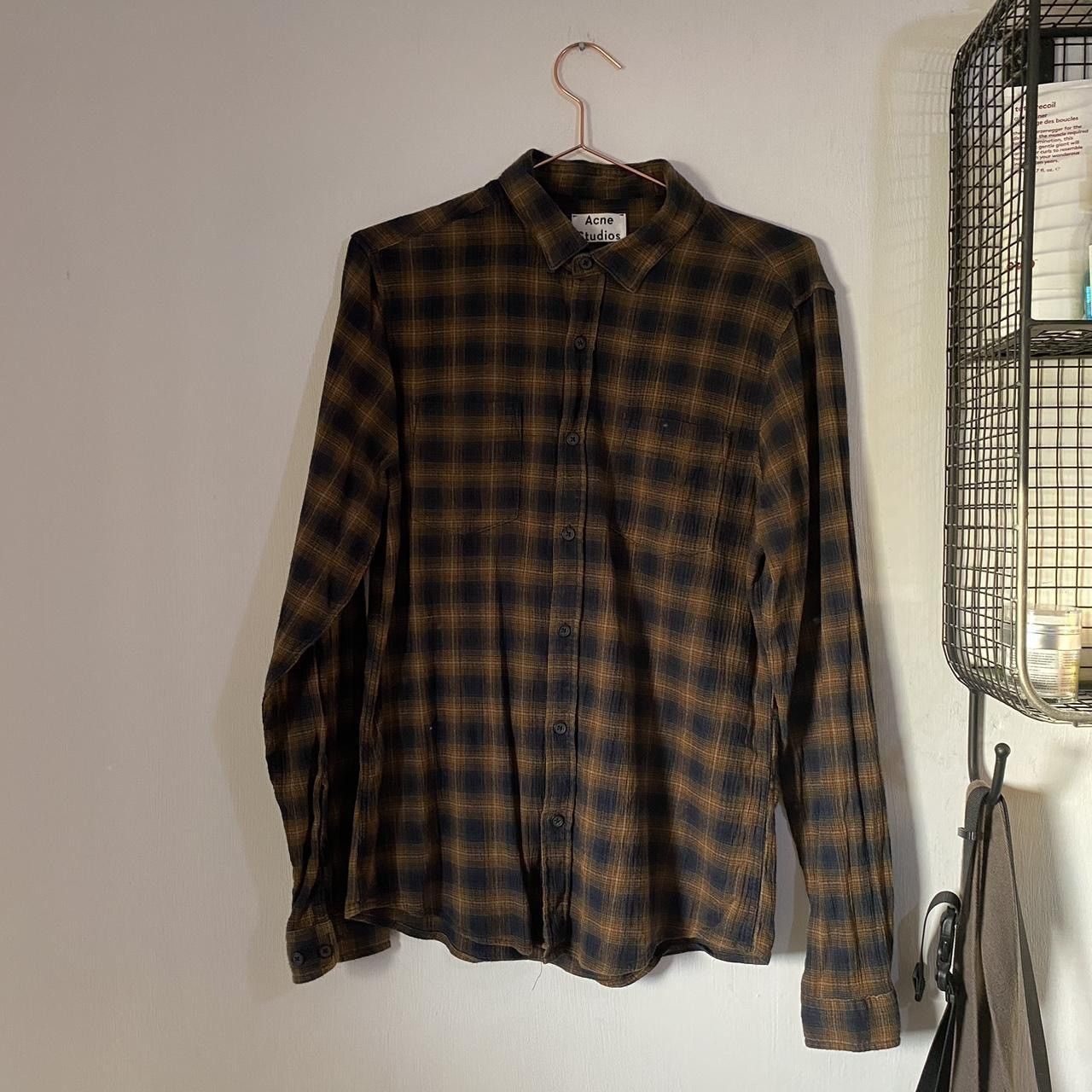 Acne Studios Acne Studios plaid flannel shirt | Grailed