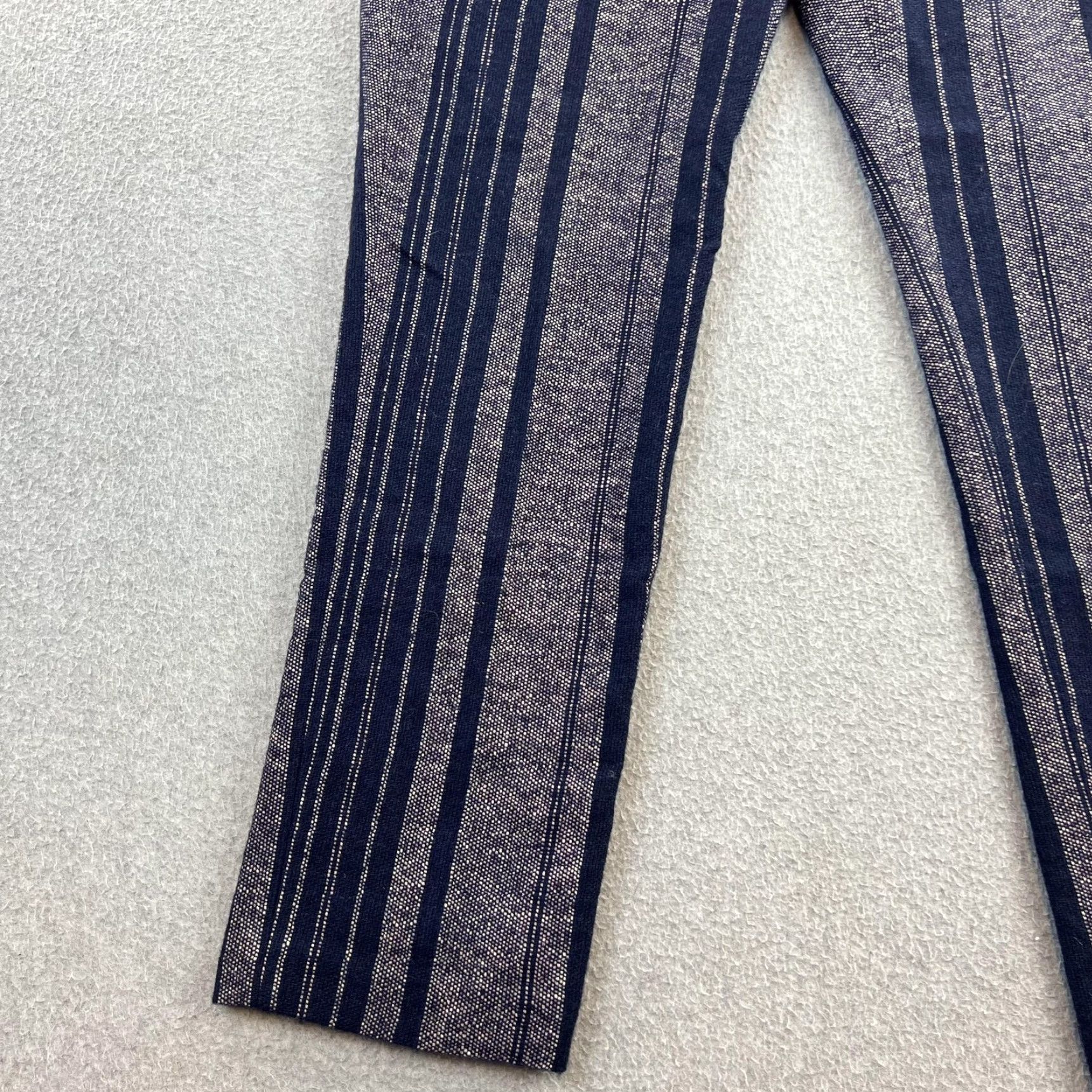 Tory Burch Tory Burch Pants Womens 8 Navy Blue Striped Tailored Trouser Dressy Work Pants Size 30" / US 8 / IT 44 - 7 Thumbnail