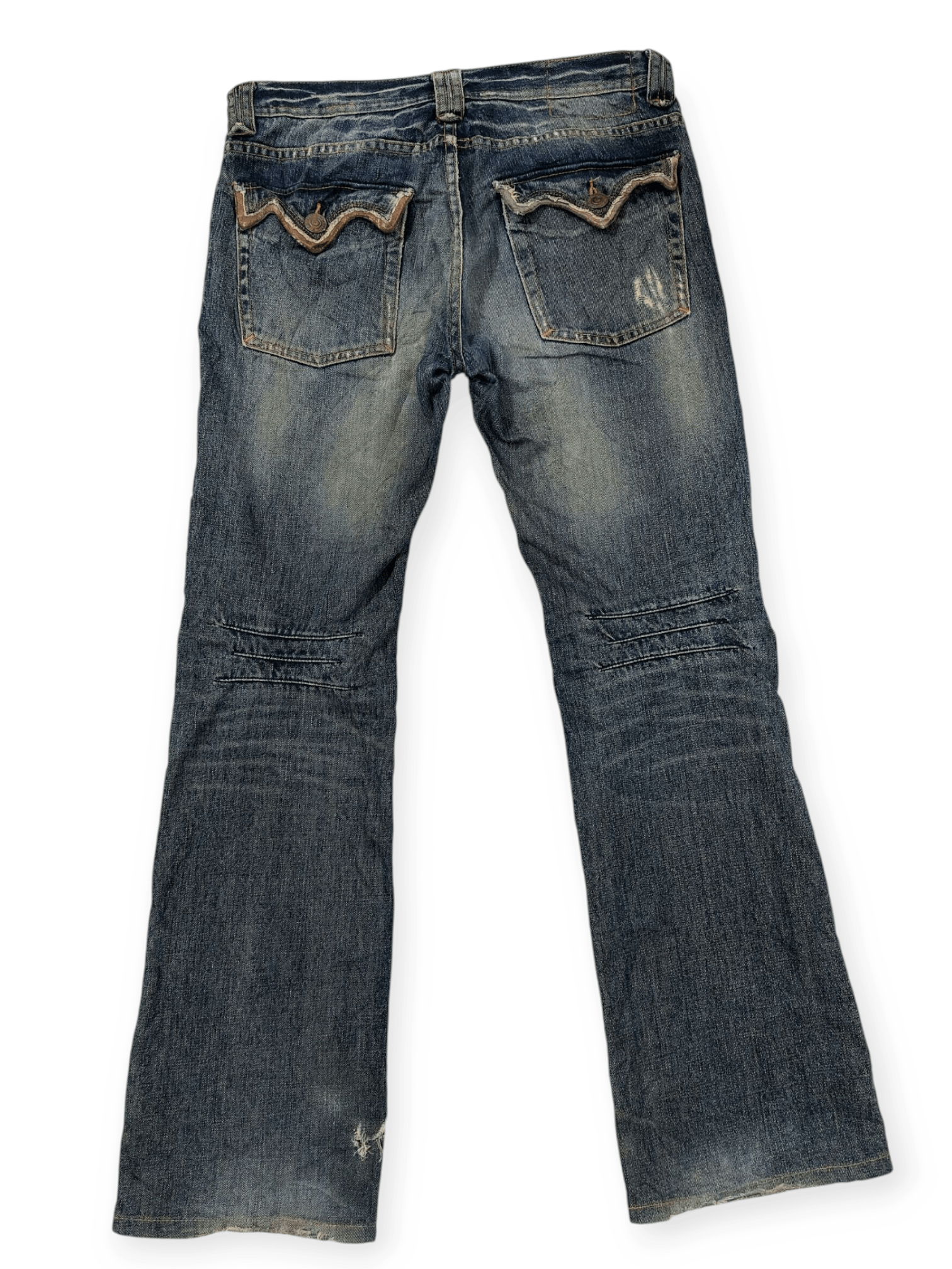Vintage Vintage Edge Ruppert Punk Flare Denim Size US 32 / EU 48 - 11 Thumbnail
