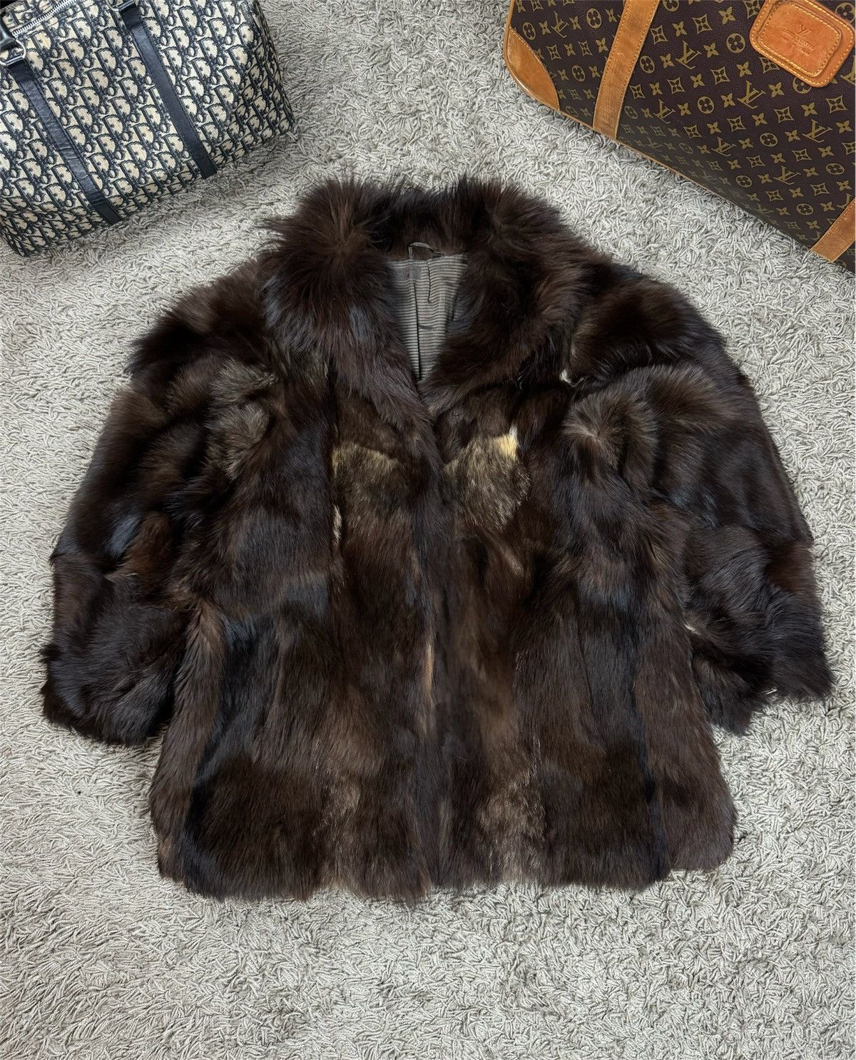 Ermenegildo Zegna Rare archive fur Ermenegildo Zegna original luxury item Size L / US 10 / IT 46 - 1 Thumbnail