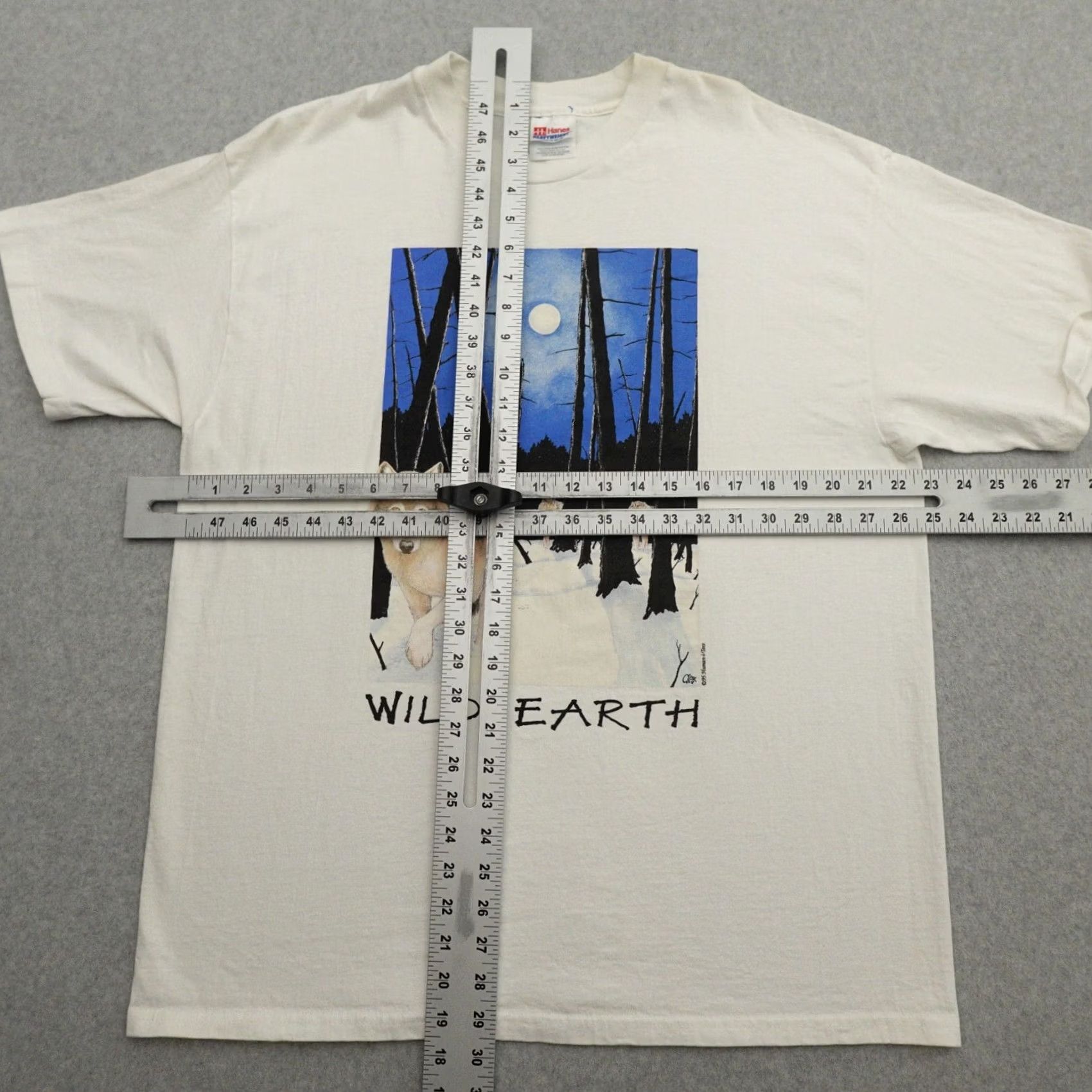 Hanes HANES VTG 90s T-Shirt Adult XL White Size US XL / EU 56 / 4 - 3 Thumbnail