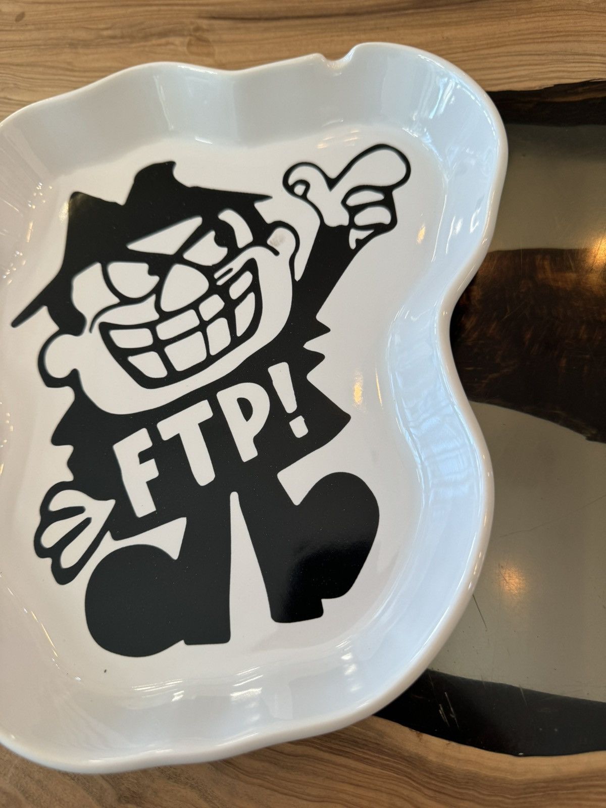 Fuck The Population FTP BORIS CERAMIC ASH TRAY WHITE/BLACK Size ONE SIZE - 5 Thumbnail