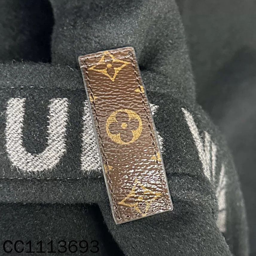 Louis Vuitton LV black monogram all over print overcoat 38 Size S / US 4 / IT 40 - 5 Thumbnail