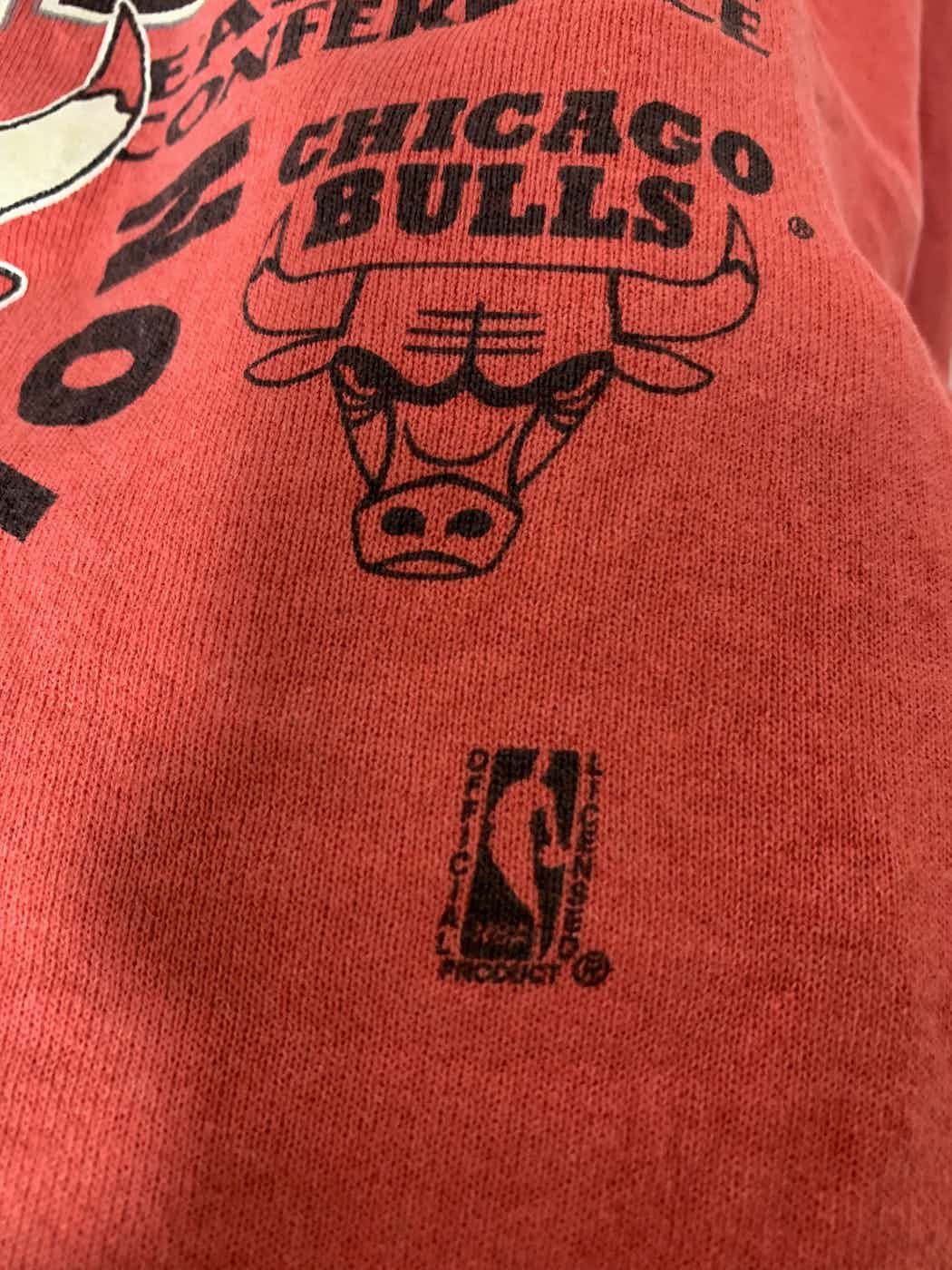 NBA × Vintage Vintage Sun faded NBA Chicago Bulls sweatshirt Size US L / EU 52-54 / 3 - 5 Thumbnail