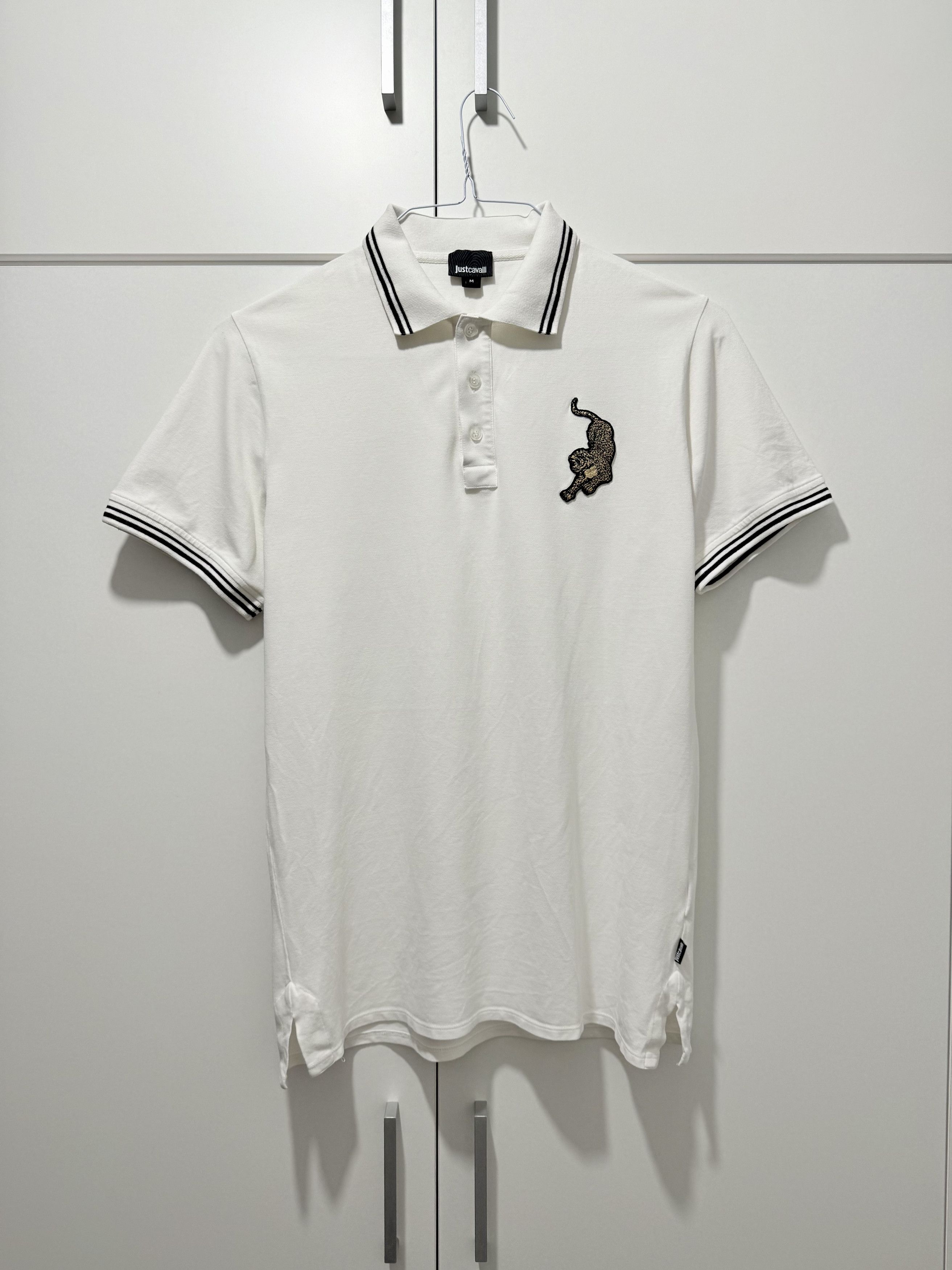 Just Cavalli Just Cavalli Panther Patch Polo Pique Shirt (M) Size US M / EU 48-50 / 2 - 1 Thumbnail