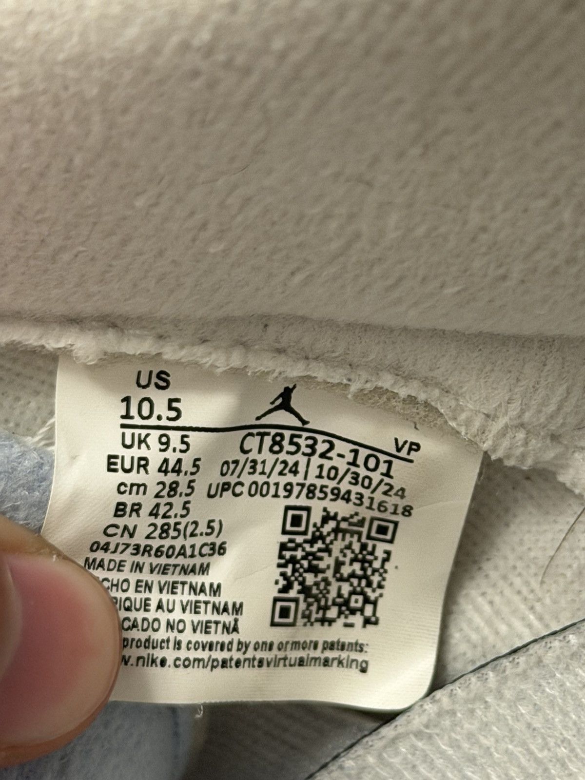 Jordan Brand Jordan 3 White/Blue Size US 11.5 / EU 44-45 - 7 Thumbnail