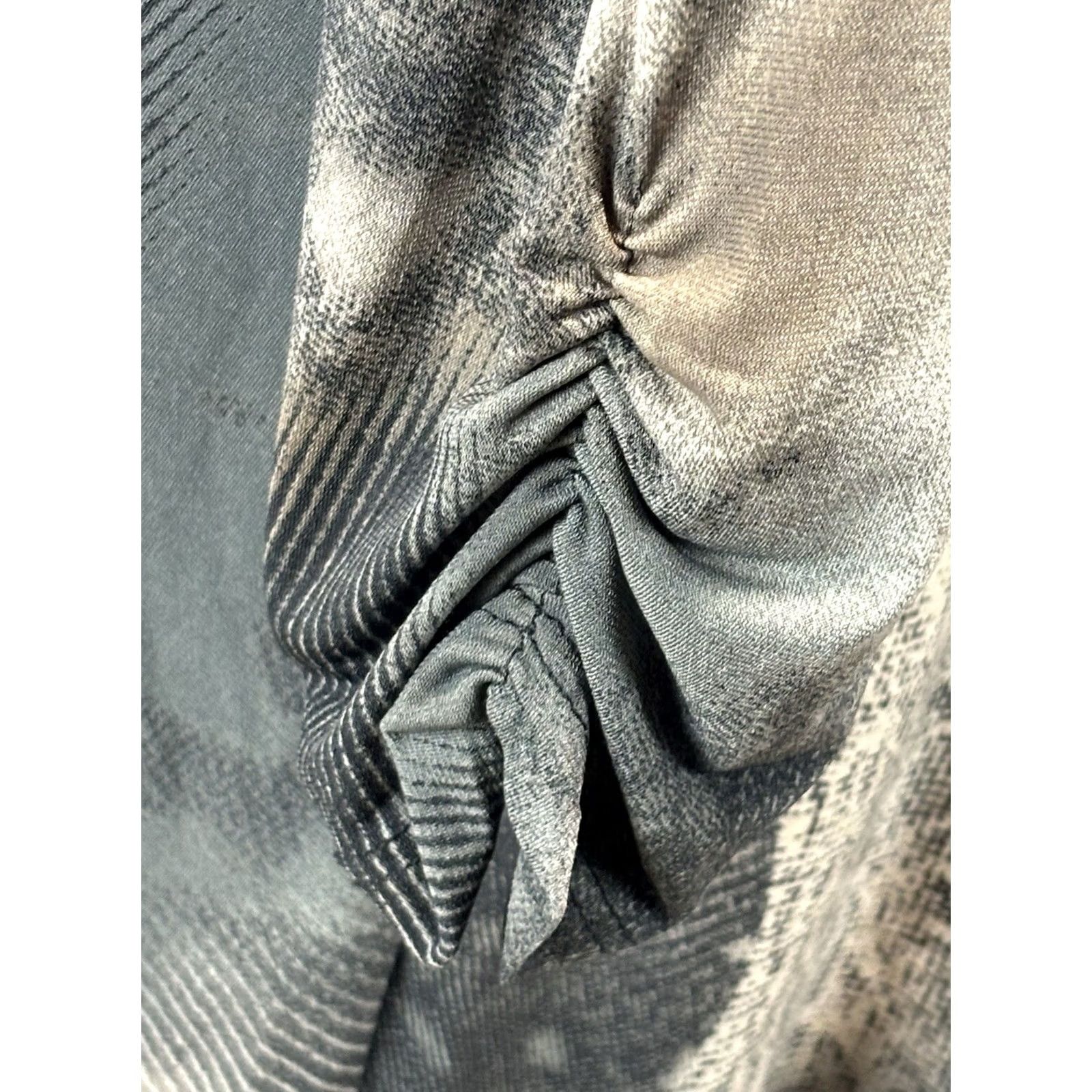 X-LARGE Clara Sun Woo Shirt Tunic Top Women’s Sz X-Large Grey Black Asymmetric Slinky Size XL / US 12-14 / IT 48-50 - 6 Thumbnail