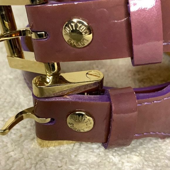 Louis Vuitton Louis Vuitton Wrap Bracelet in Purple Monogram Leather Size ONE SIZE - 14 Thumbnail