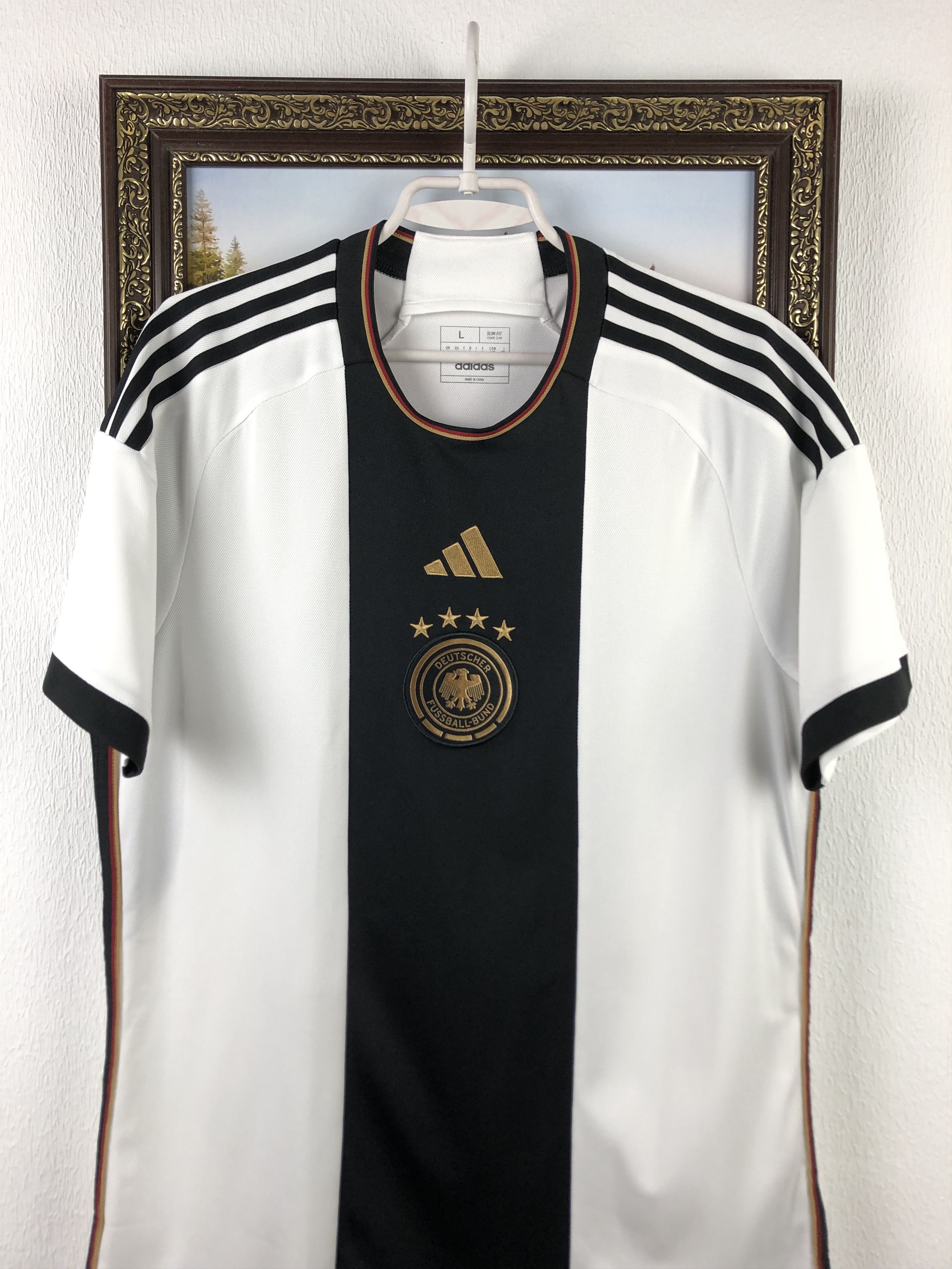 Adidas Germany football shirt Soccer Jersey Mens Trikot Tee Hype Size US L / EU 52-54 / 3 - 2 Thumbnail