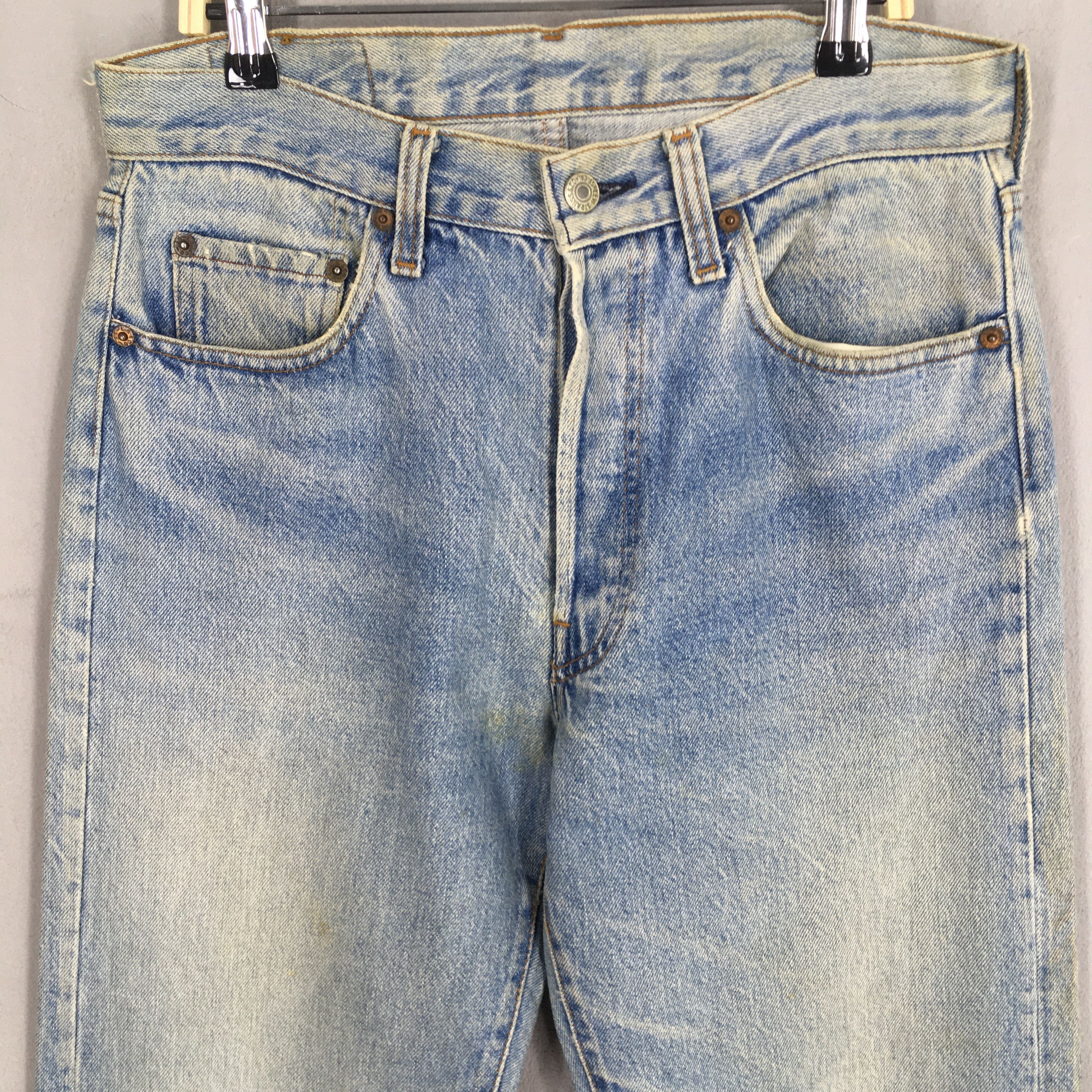 Levi's Size 29x31 Vintage 90s Levi's 501 High Rise Jeans S1893 Size 29" - 2 Thumbnail