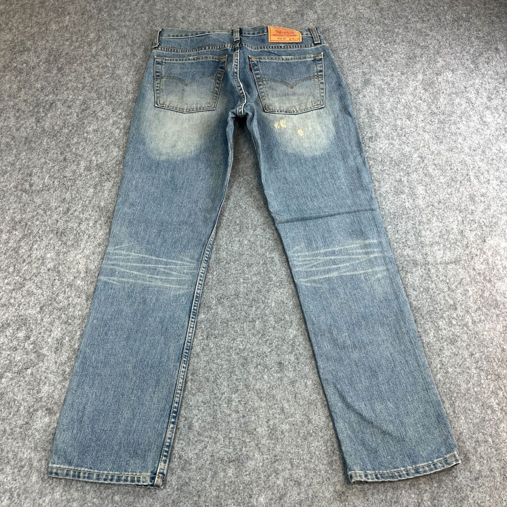 Levi's VINTAGE Levi's 536 Jeans Mens Regular Straight 32 32 Mid Blue Distressed 90s Size US 32 / EU 48 - 2 Thumbnail