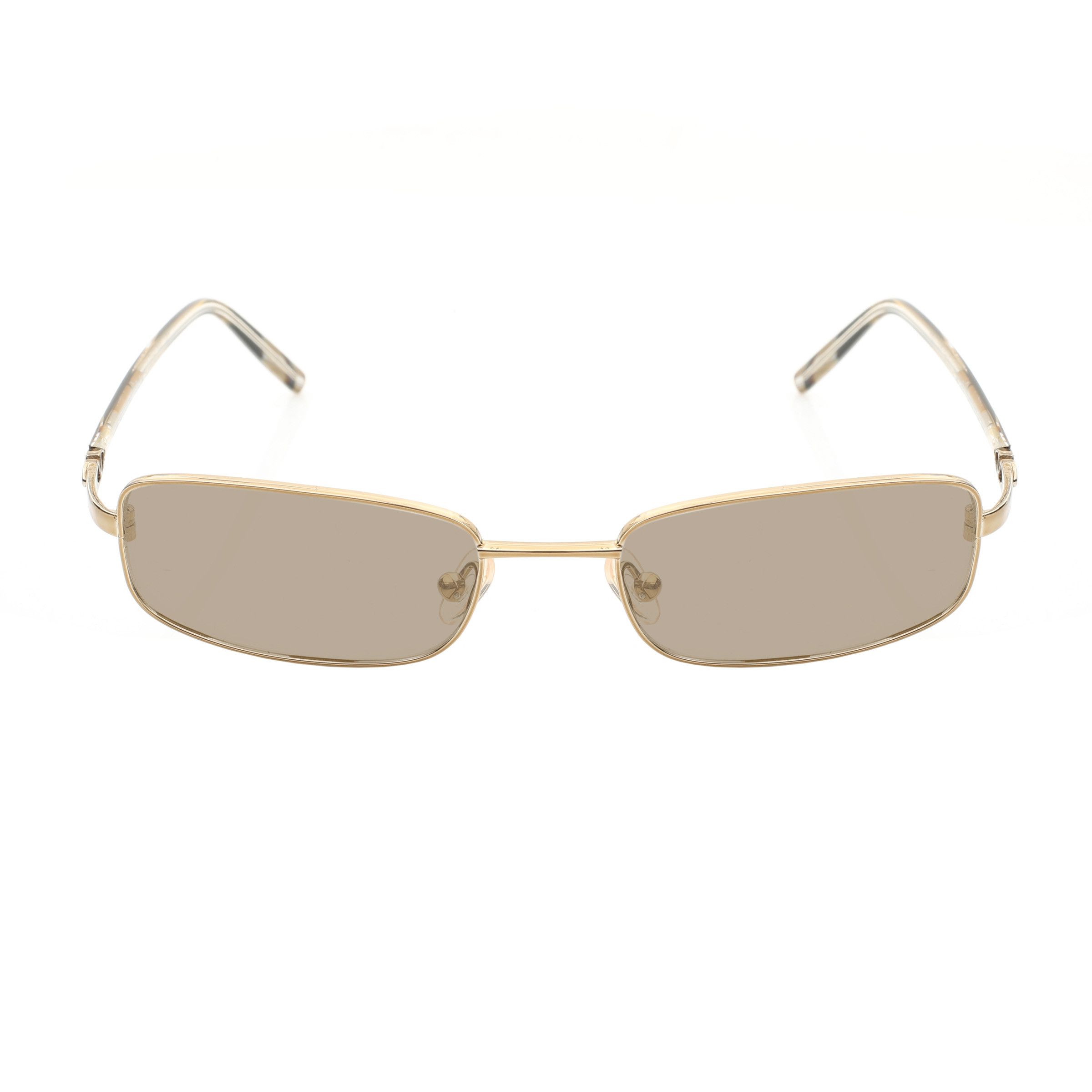 Valentino Valentino '90s Gold Paint Strokes Rectangular Sunglasses Size ONE SIZE - 3 Thumbnail