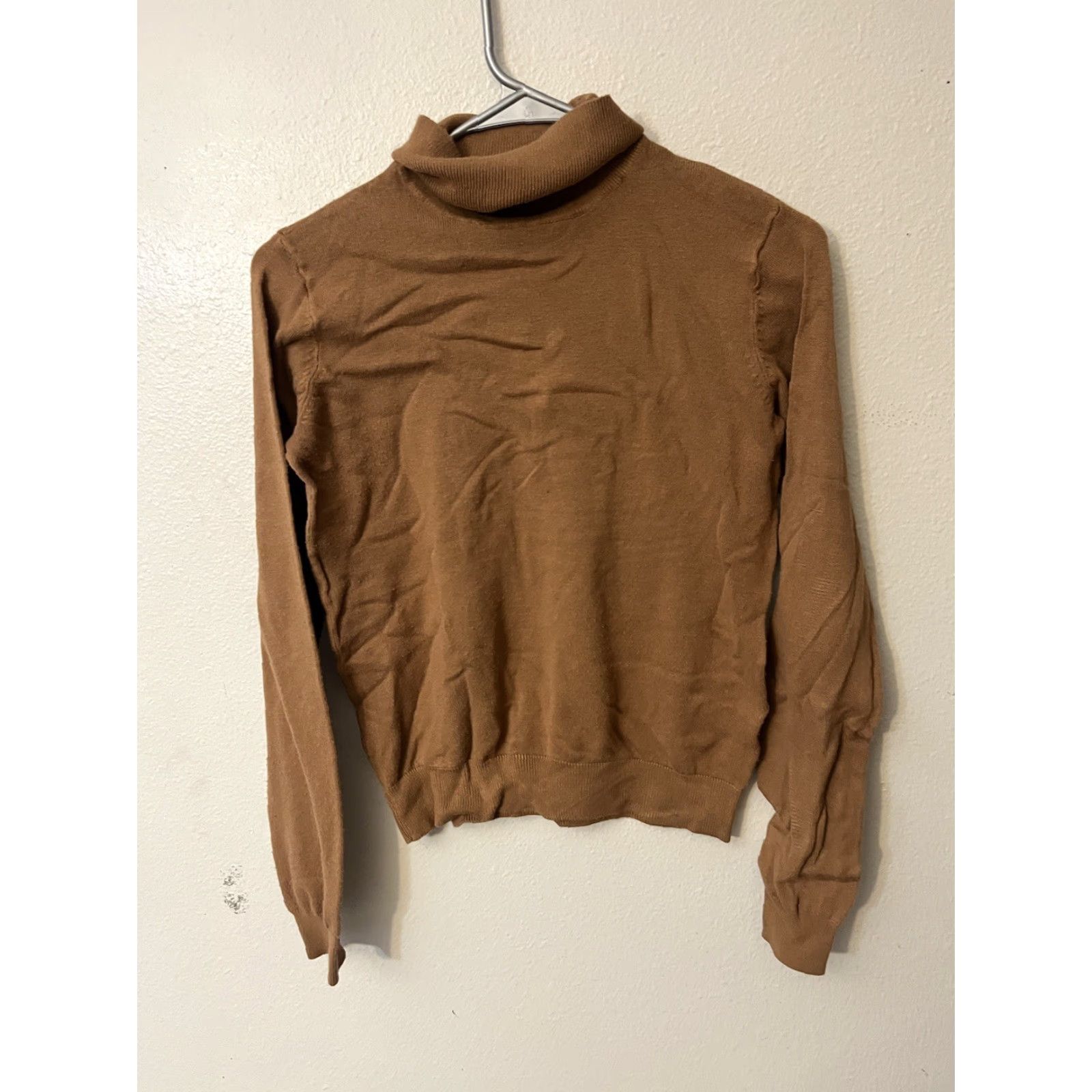 H&M VINTAGE H&M Turtleneck Pullover Long Sleeve Brown Sweater Women's XS Size XS / US 0-2 / IT 36-38 - 2 Thumbnail