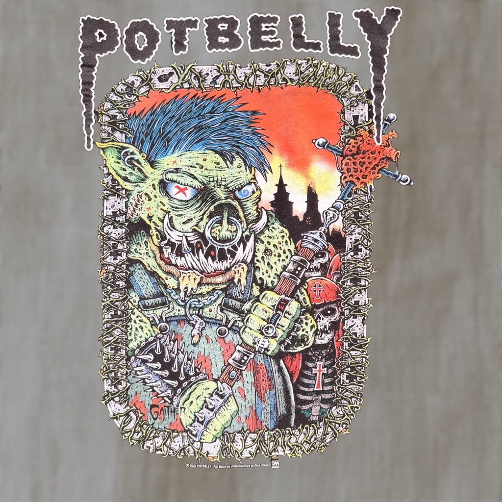 Vintage New States Apparel Potbelly Shirt Mens M Black Horror Tee T-Shirt Graphic Print Crew Neck Short Sleeve Vintage: No Size US M / EU 48-50 / 2 - 1 Thumbnail