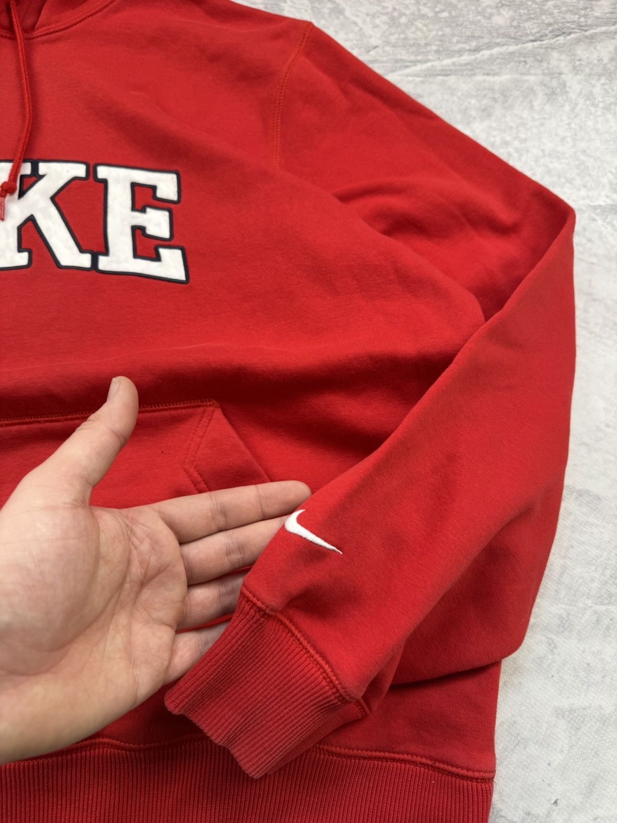 Nike × Vintage NIKE VINTAGE CENTER LOGO OVERSIZE BOXY HOODIE Size US XL / EU 56 / 4 - 5 Thumbnail