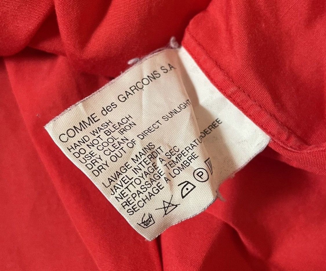 Comme des Garcons Vintage CDG SHIRT red button up shirt Size US L / EU 52-54 / 3 - 4 Thumbnail