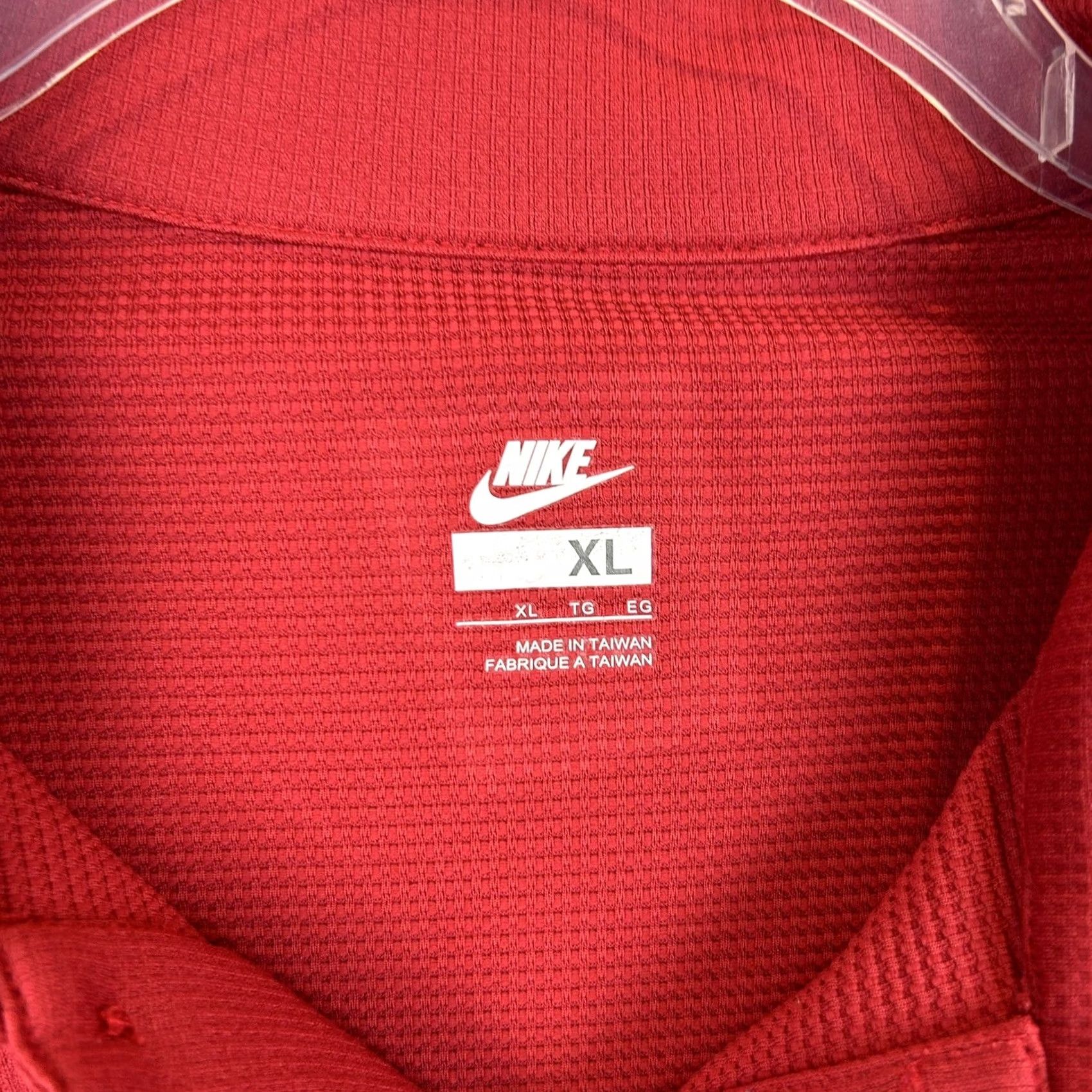 Nike Nike Polo Mens XL Red Black Golf Training Polyester Swoosh Casual Preppy Shirt Size US XL / EU 56 / 4 - 3 Thumbnail