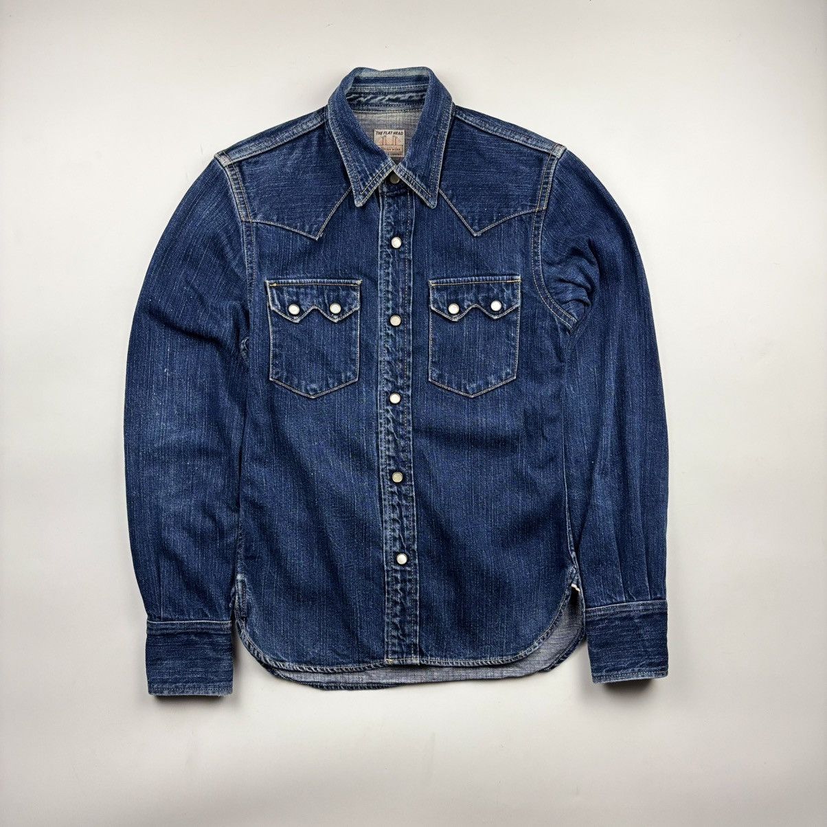 The Flat Head The Flat Head Sawtooth Western Denim Shirt Size US XS / EU 42 / 0 - 1 Thumbnail
