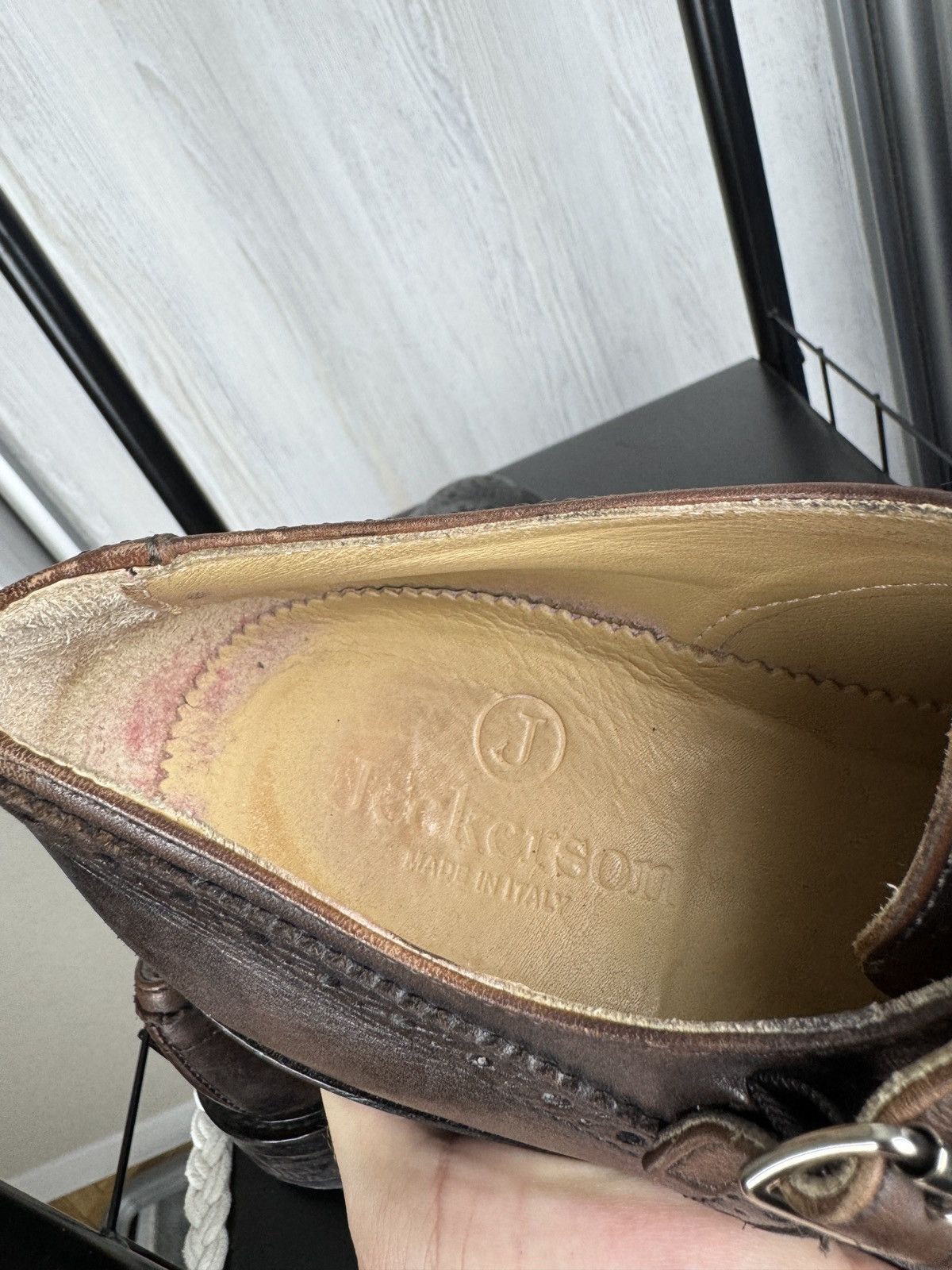 Jeckerson Jeckerson dark brown Italian double monk leather shoes Size US 10 / EU 43 - 15 Thumbnail