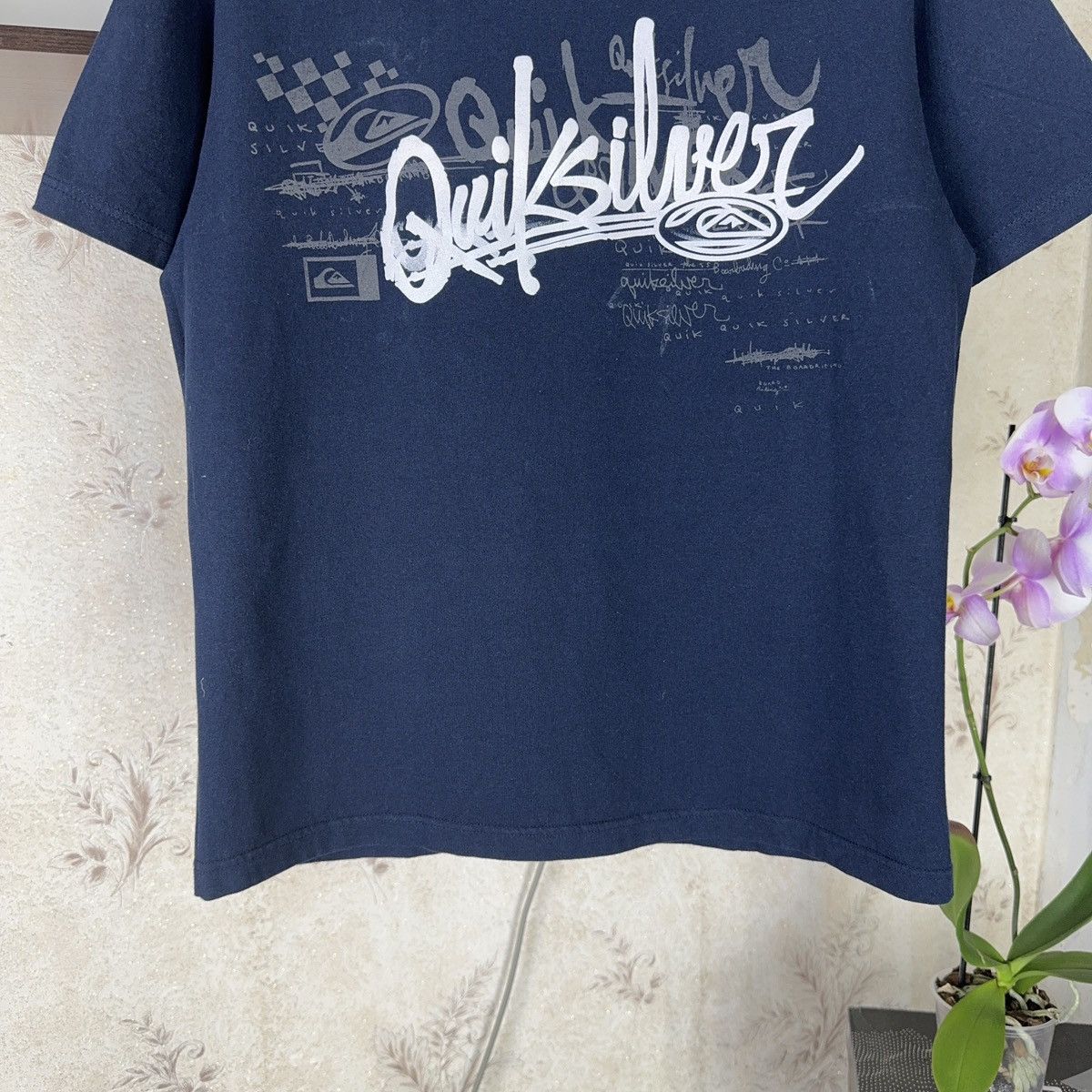 Quiksilver × Vintage Vintage Quiksilver T shirt Surfing Blue Centre Logo L Size US M / EU 48-50 / 2 - 11 Thumbnail