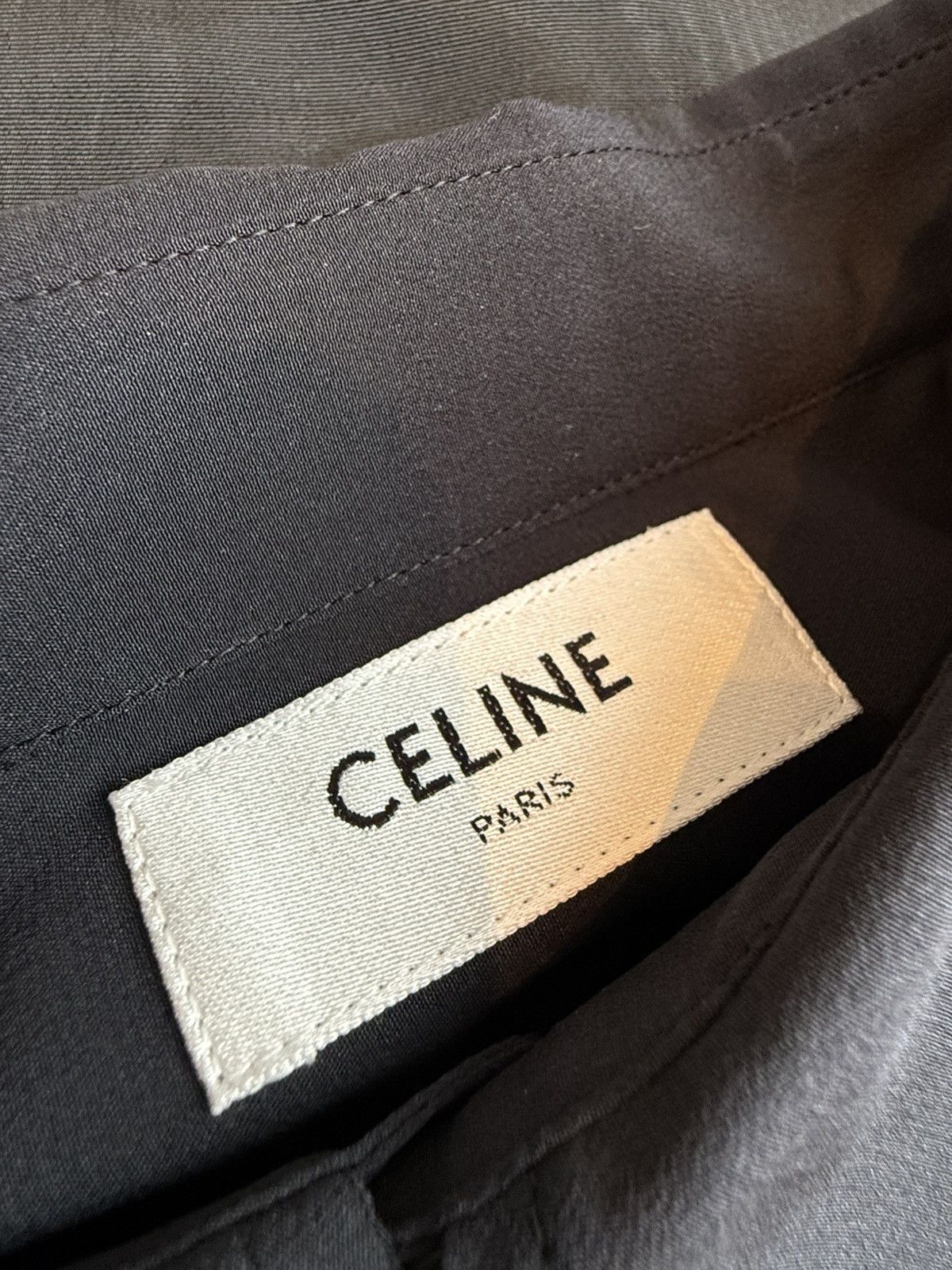 Celine $1.6k SS22 Celine Tailcoat palm tree Shirt in Silk Hedi 41 Size US L / EU 52-54 / 3 - 21 Thumbnail