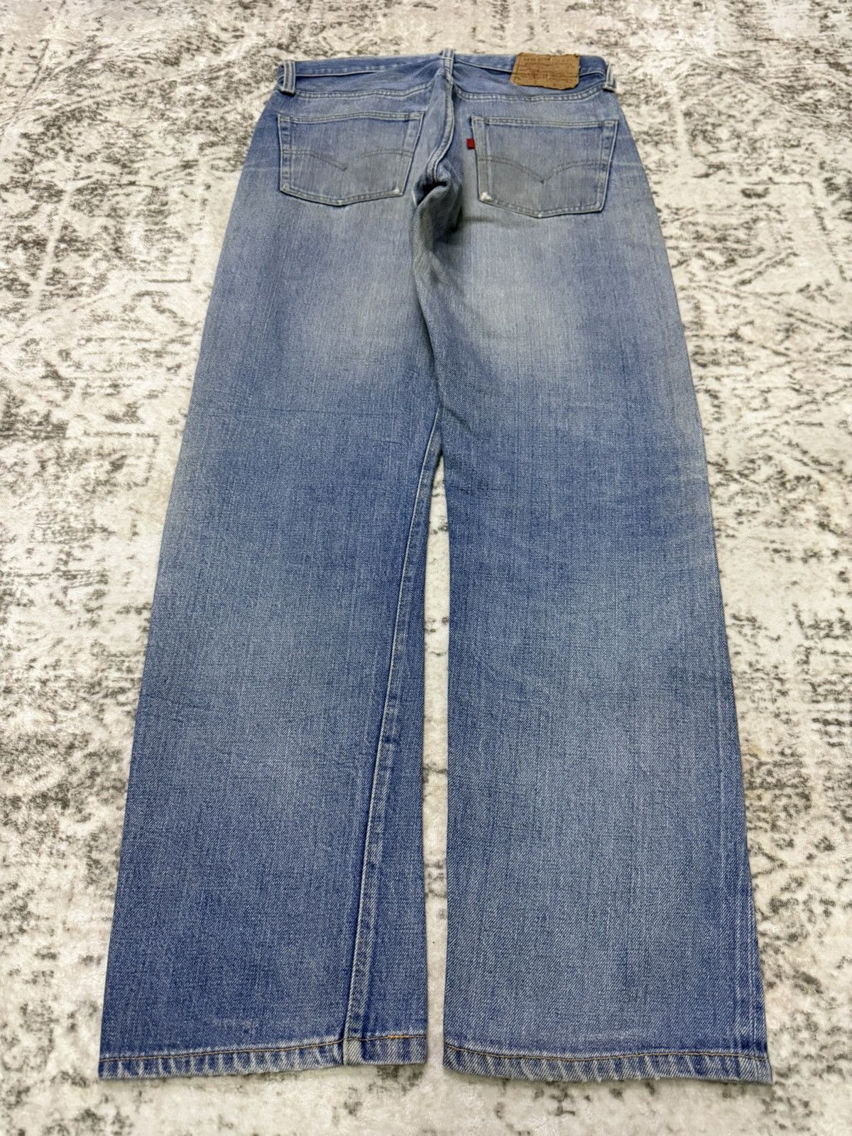 Levi's Vintage 70s Levis 501 Single R Selvedge Jeans Button #6 Size US 30 / EU 46 - 2 Thumbnail