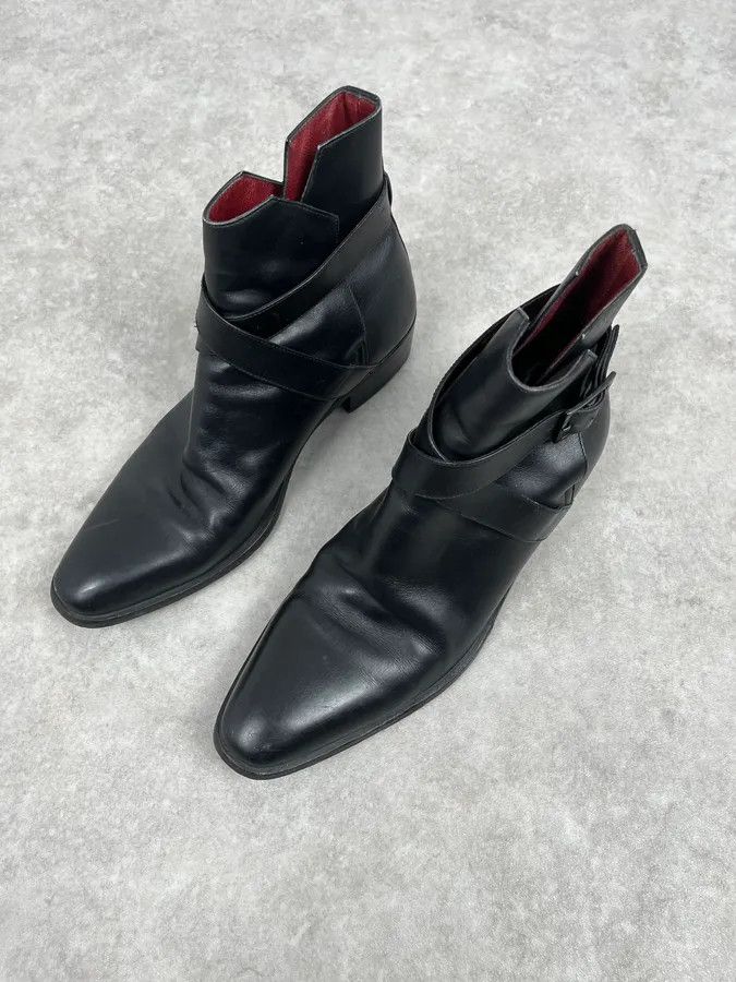 Yves Saint Laurent 2000s Yves Saint Laurent Black Leather Boots Size US 7 / EU 40 - 4 Thumbnail