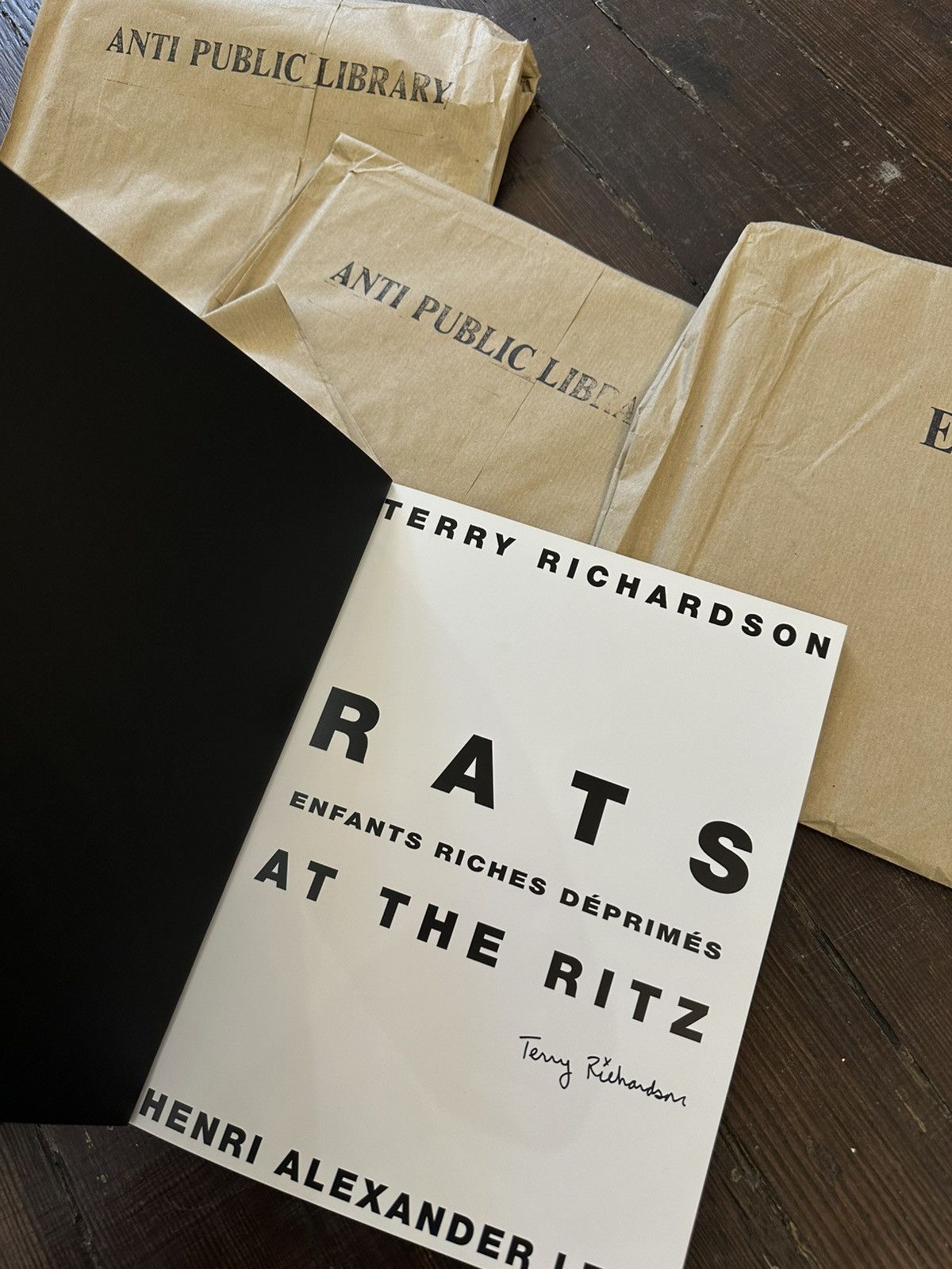 Enfants Riches Deprimes ERD * SIGNED * TERRY RICHARDSON SIGNED RATS IN THE RITZ BOOK Size ONE SIZE - 2 Thumbnail