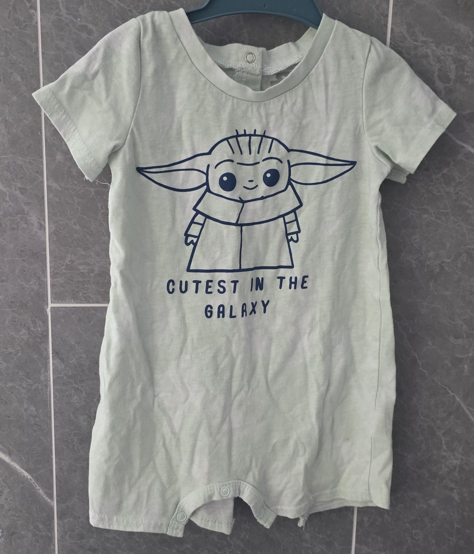 Disney Star Wars Disney Baby Yoda Cutest In The Romper 24 Months Size US XXS / EU 40 - 1 Thumbnail