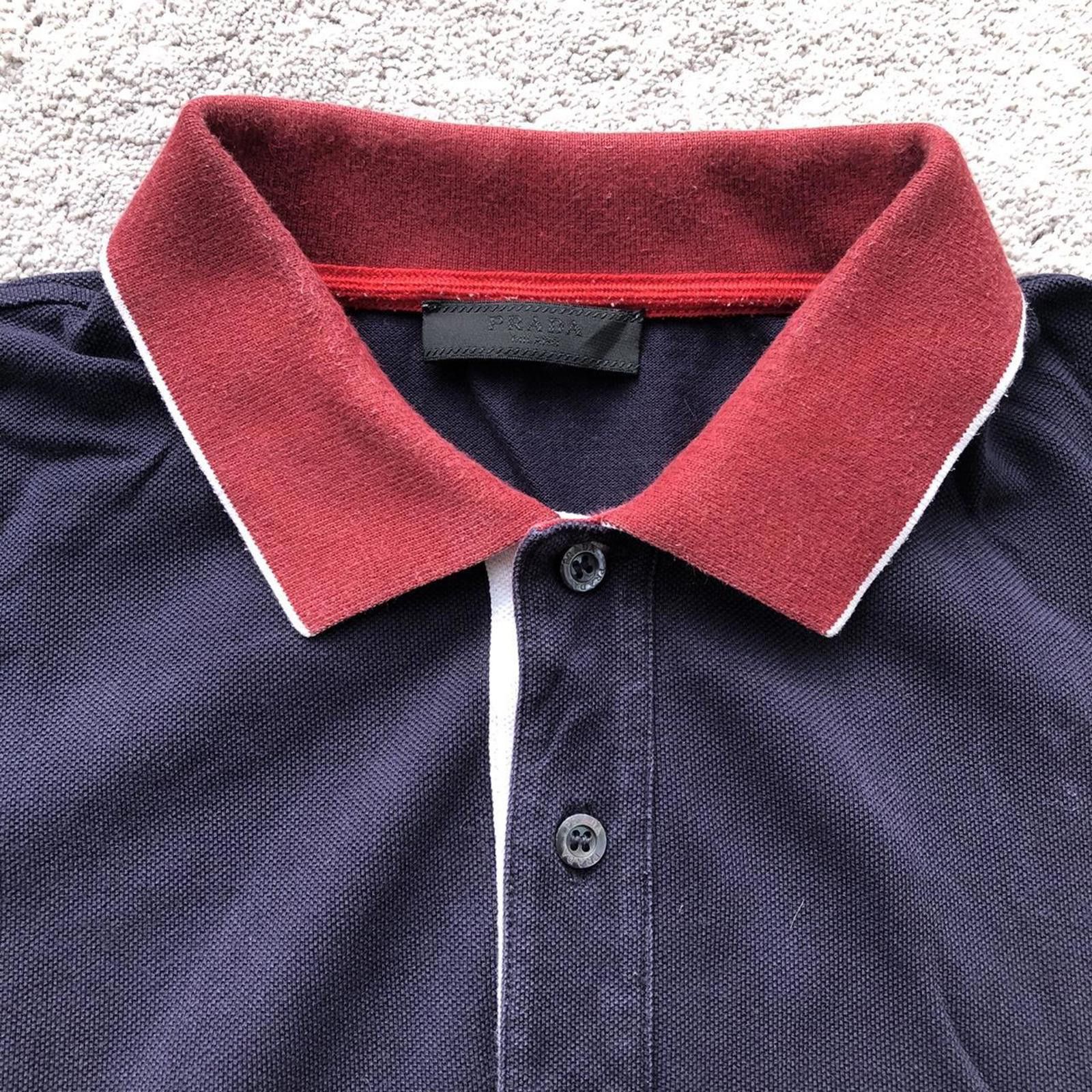 Prada Prada Red Tab Polo Shirt Size US XL / EU 56 / 4 - 3 Thumbnail