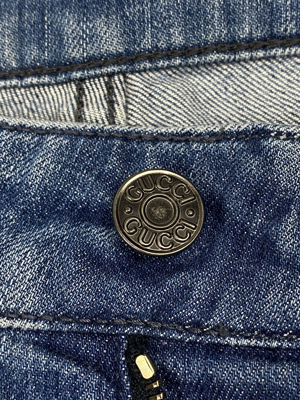 Gucci Gucci Boot Cut Blue Jeans Luxury Italy Designer Women Size 26" / US 2 / IT 38 - 17 Thumbnail