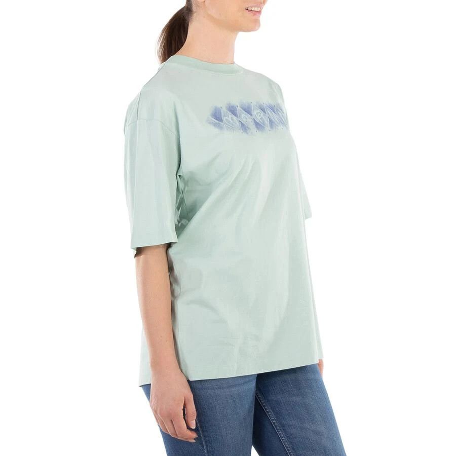 Marni o1f1d3z1125 Diamond Print T-Shirt in Light Green Size S / US 4 / IT 40 - 3 Thumbnail