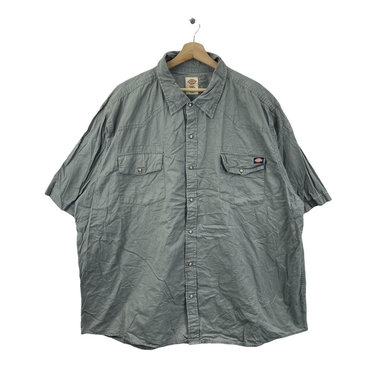 Dickies Vtg DICKIES USA Western Snap Button Tee Shirt Workwear Size US XXL / EU 58 / 5 - 1 Thumbnail
