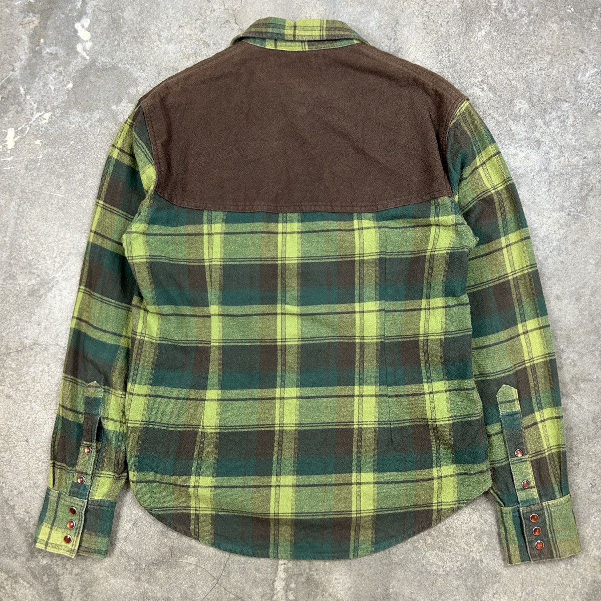 Japanese Brand Slyz. Japan - Western Shirt Green Size US M / EU 48-50 / 2 - 9 Thumbnail