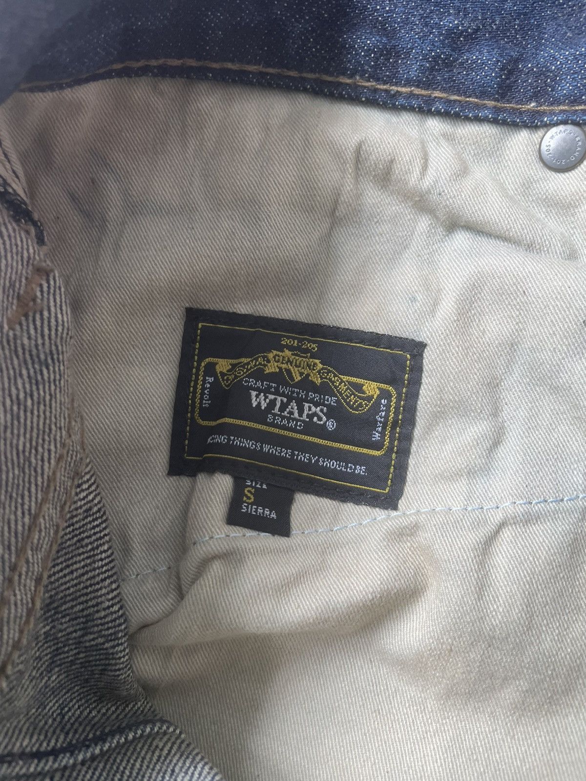 Wtaps FW13 WTAPS LIFIST Thrashed Denim Pants Size US 31 - 6 Thumbnail