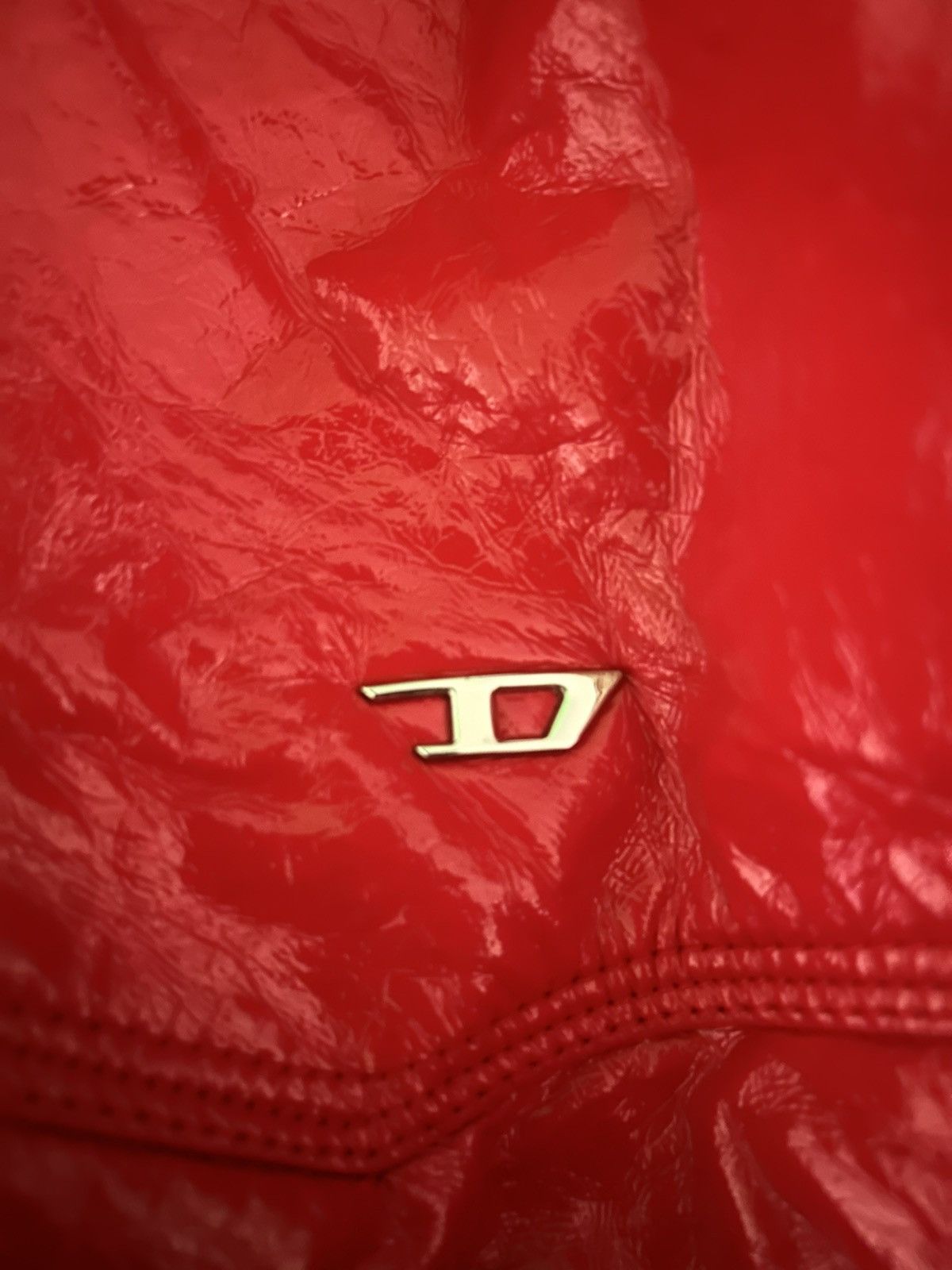 Diesel Diesel Red Vinyl Jacket Size US M / EU 48-50 / 2 - 5 Thumbnail