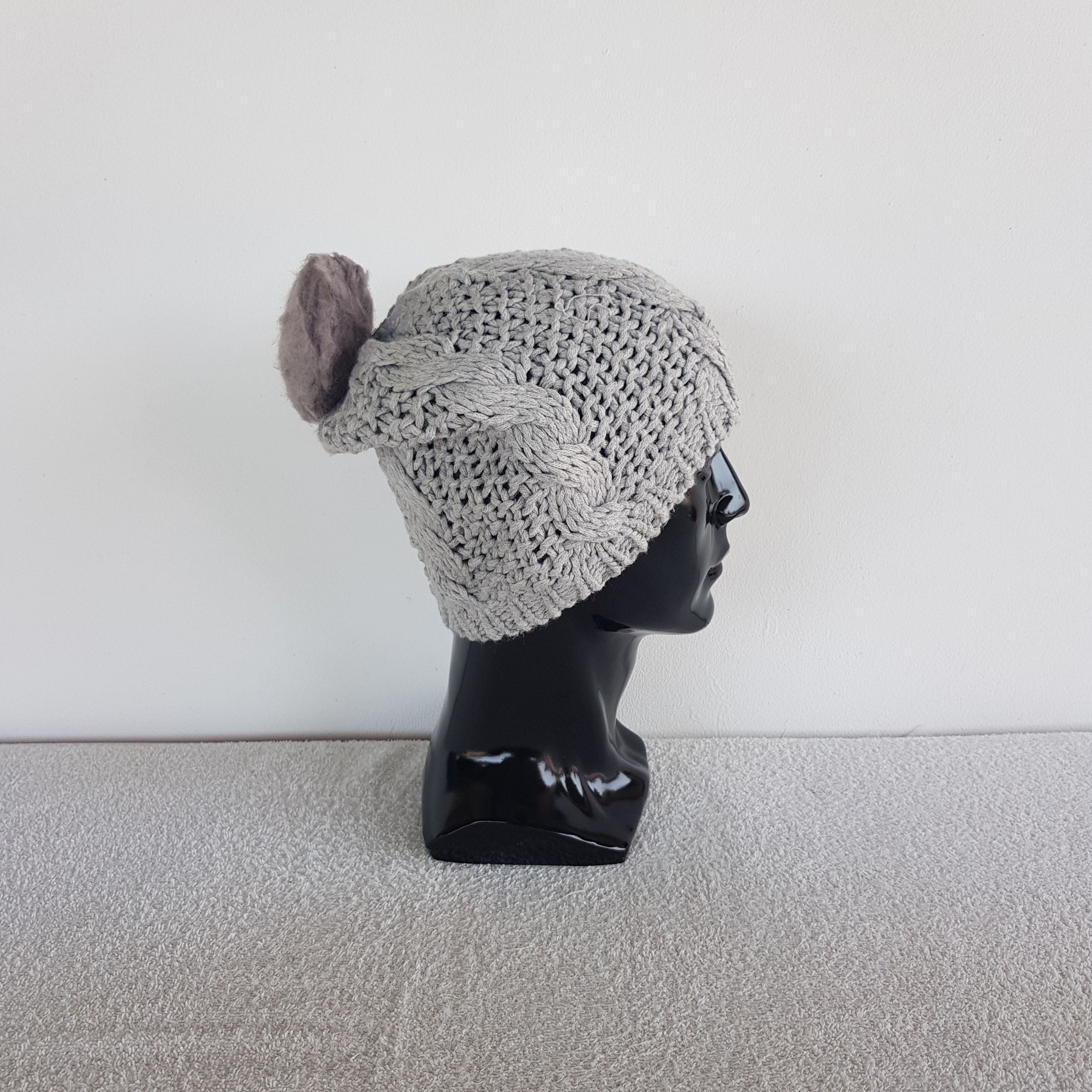 Peanuts Vintage Snoopy Beanie Fair Isle Ribbed Knit Snow Caps Hats. Size ONE SIZE - 3 Thumbnail