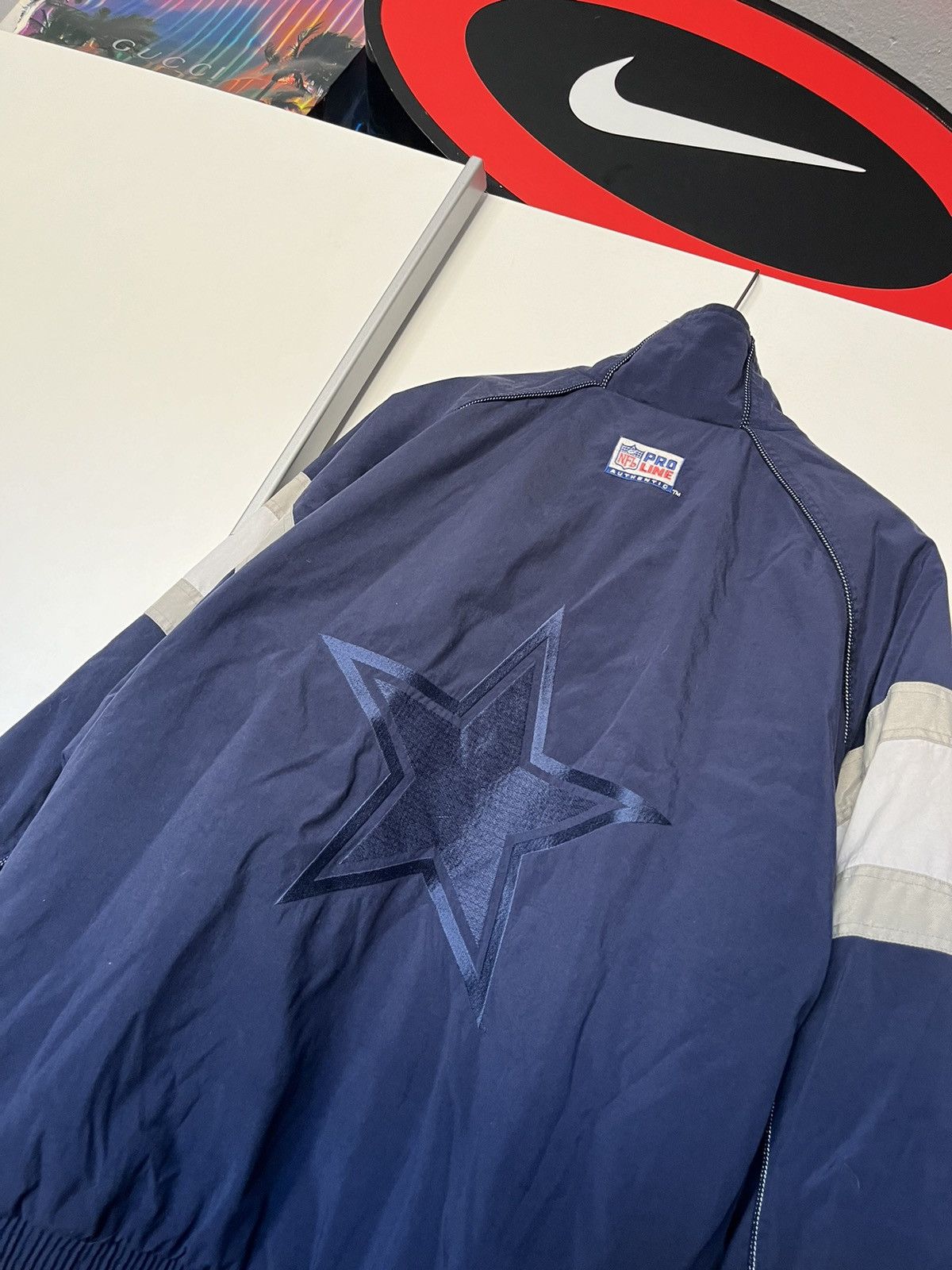 Nike Vintage 90’ Nike Pro Line x NFL Dallas Cowboys Zip Up Jacket Size US L / EU 52-54 / 3 - 6 Thumbnail