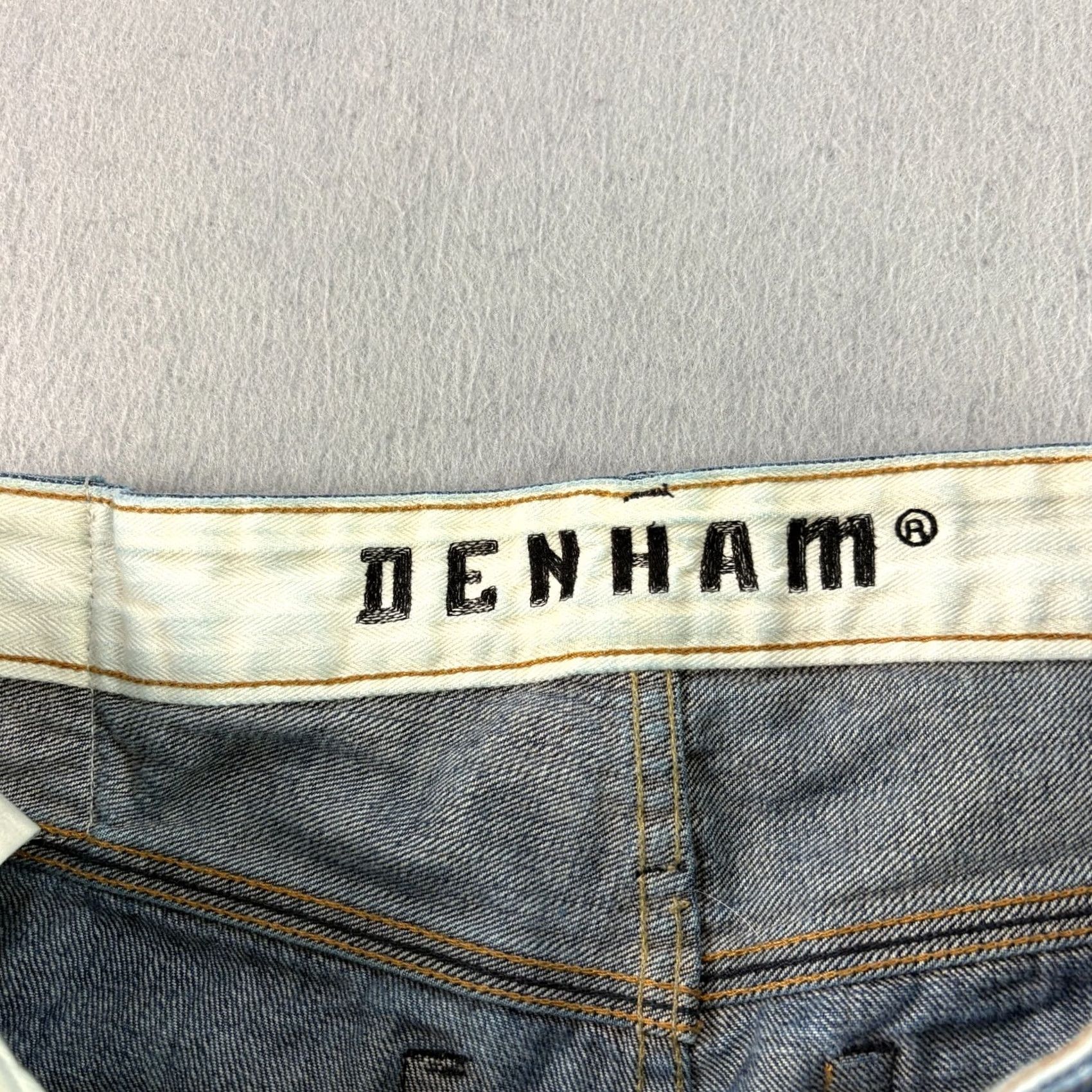DENHAM Denham Jeans Mens 31x32 Blue Slim Fit Button Fly Denim Inseam 26in 31x26 Size 31 Regular Cotton Cotton Denham Jeans Slim Blue Mens 90s Style Size US 31 - 4 Thumbnail