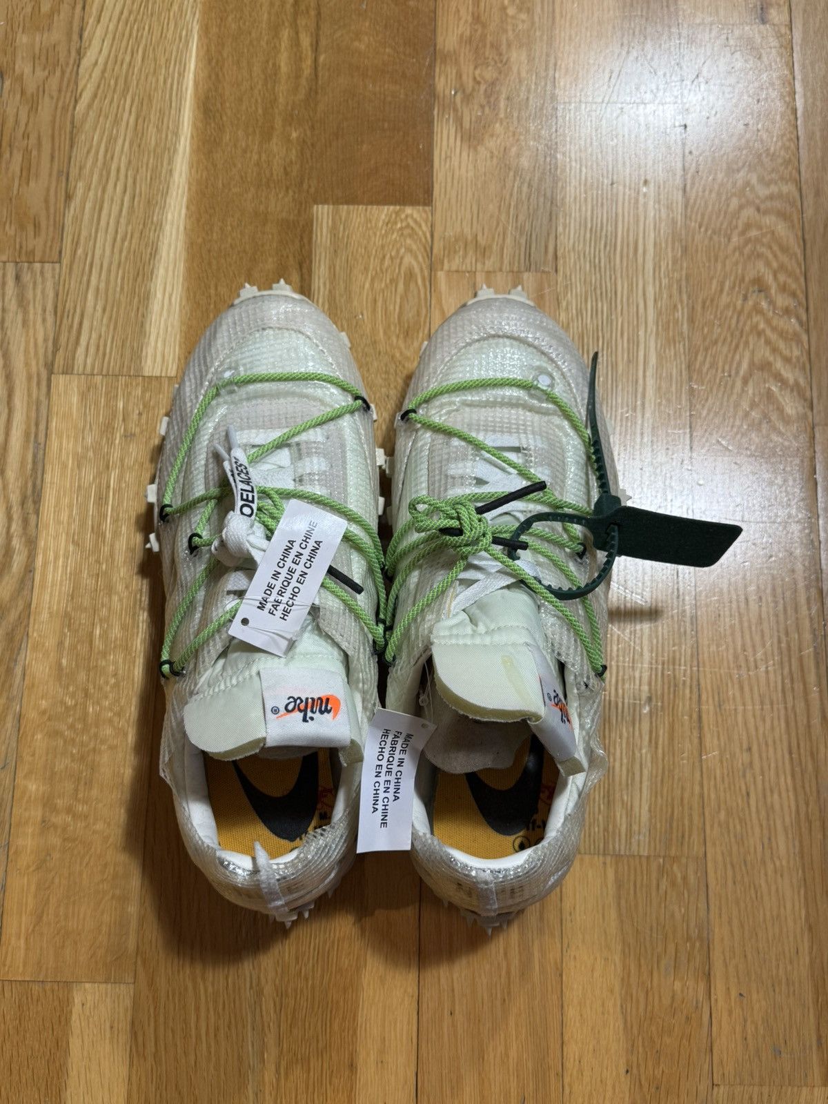 Nike × Off-White Off White for Nike Waffle Racer Beaverton, Oregon USA c.2019 Size US 10 / EU 43 - 7 Thumbnail