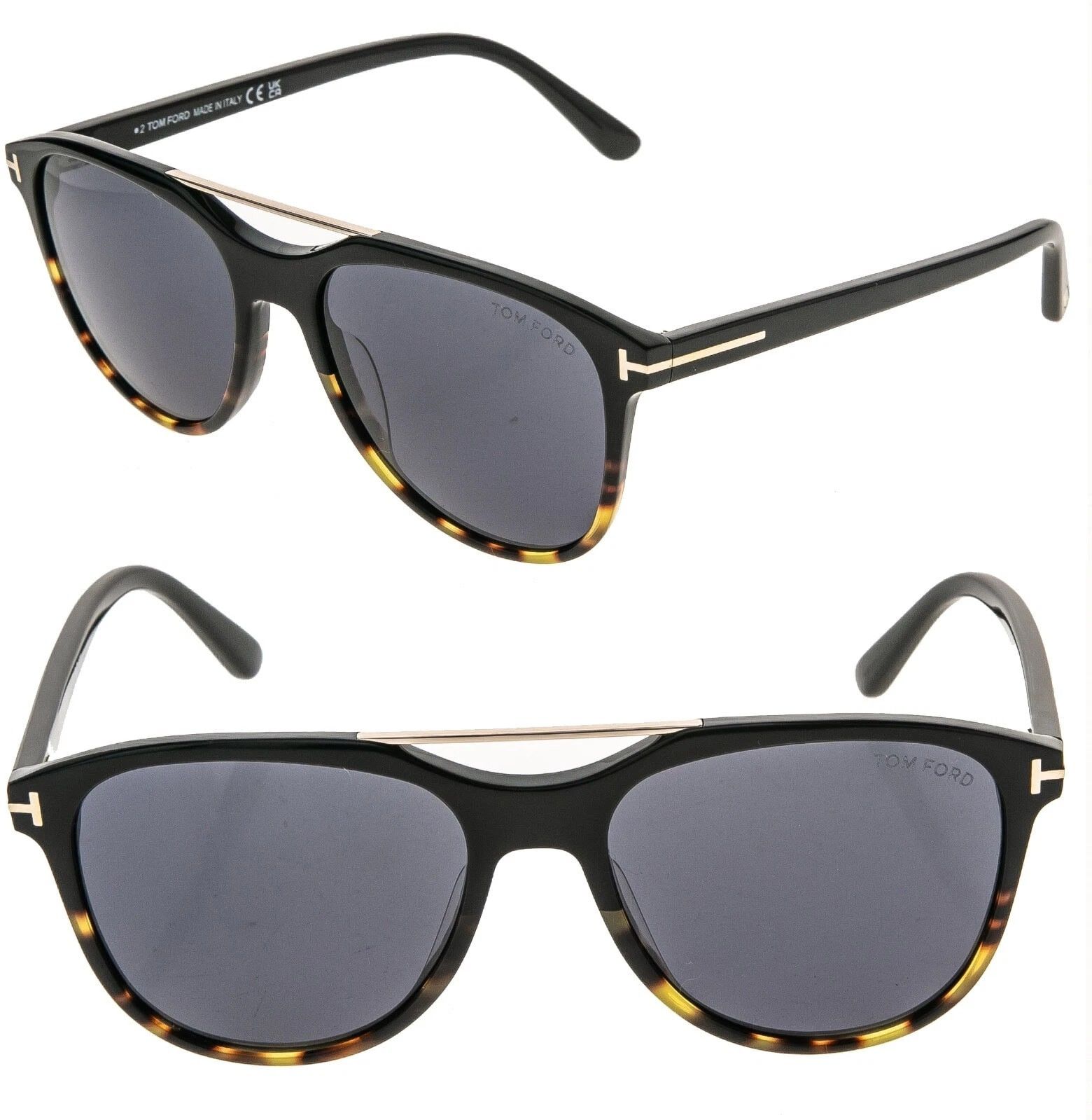 Tom Ford TOM FORD DAMIAN 02 TF1098 05A Black Aviator Sunglass 1098 Size ONE SIZE - 1 Thumbnail